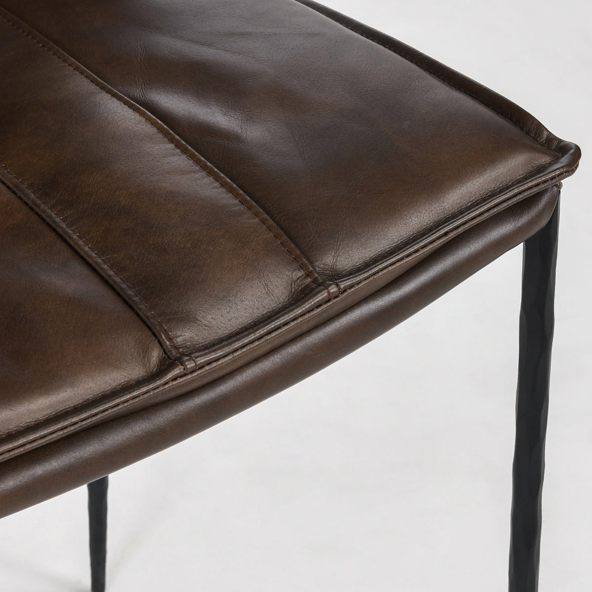 Mayer Leather Bar Stool - Truffle Brown