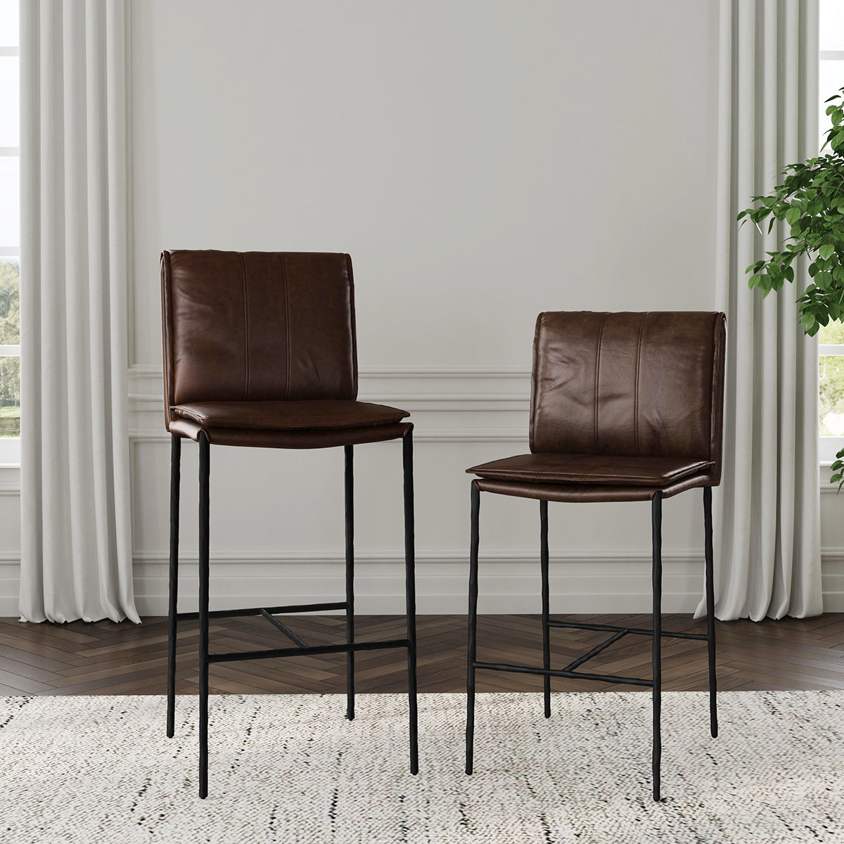 Mayer Counter Stool - Jet Black