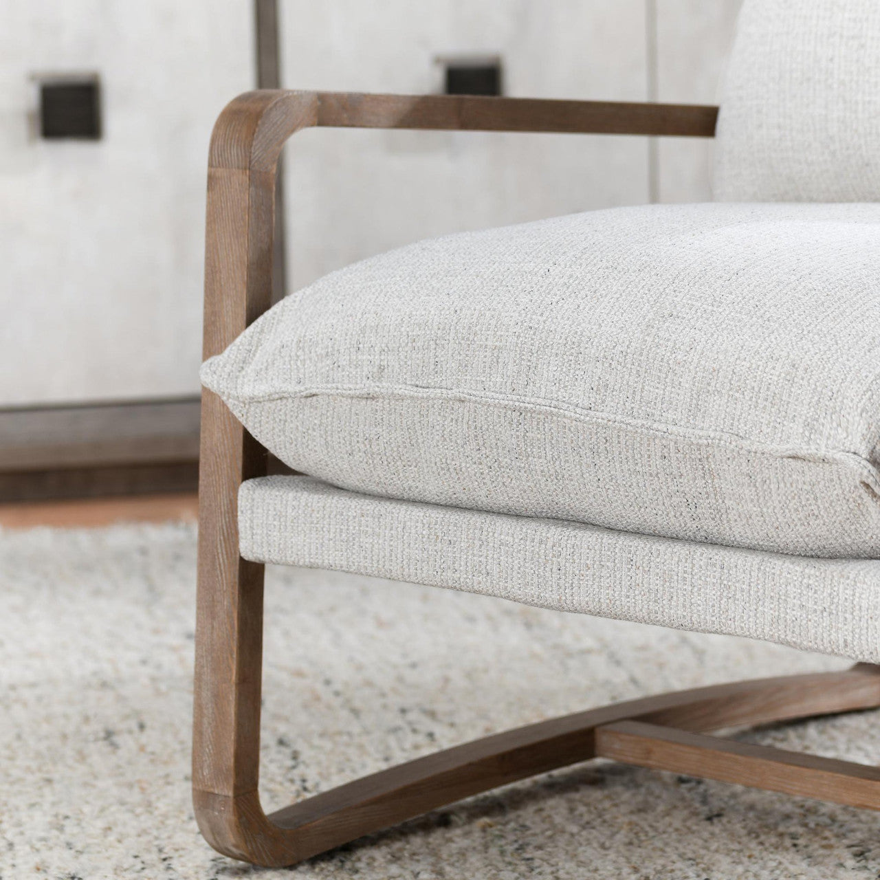 Mariah Upholstered Accent Chair - Natural