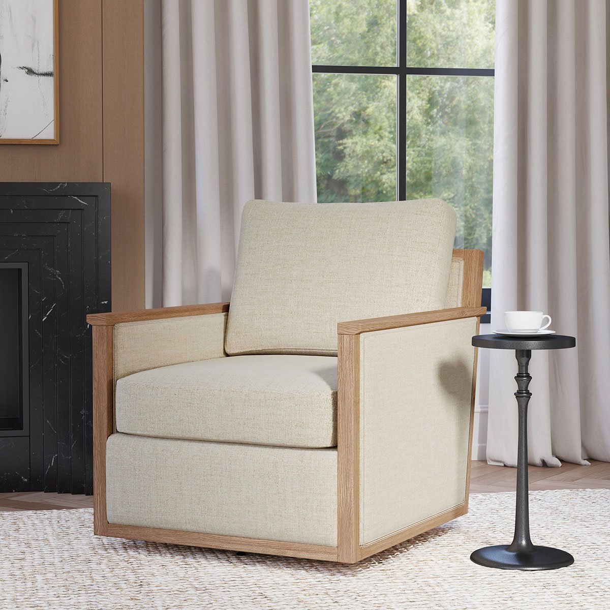 Norman Swivel Chair - Natural