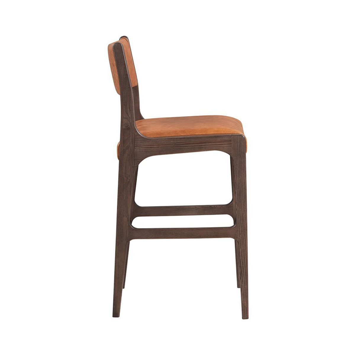 Wayne Leather Bar Stool - Autumn Brown