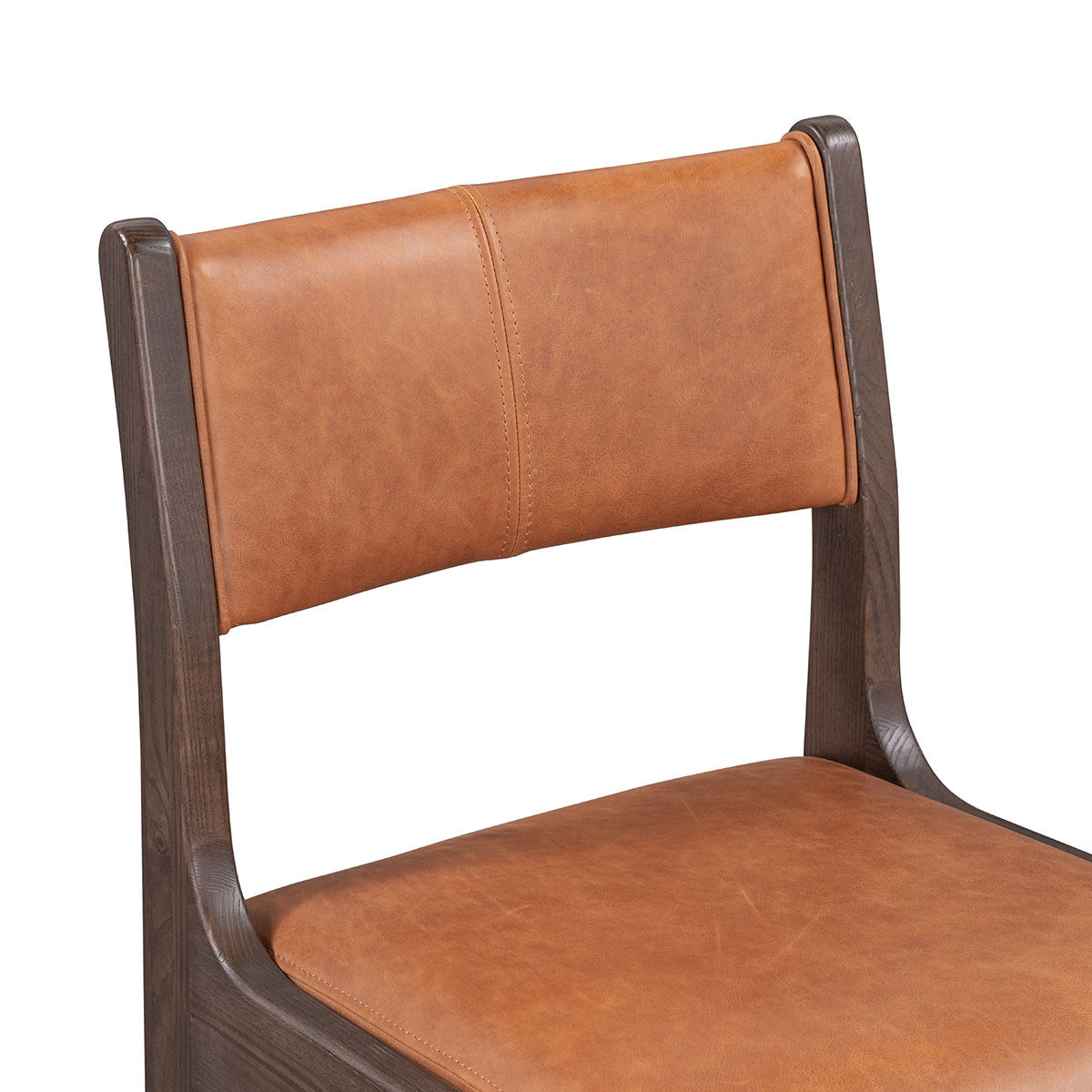 Wayne Leather Bar Stool - Autumn Brown