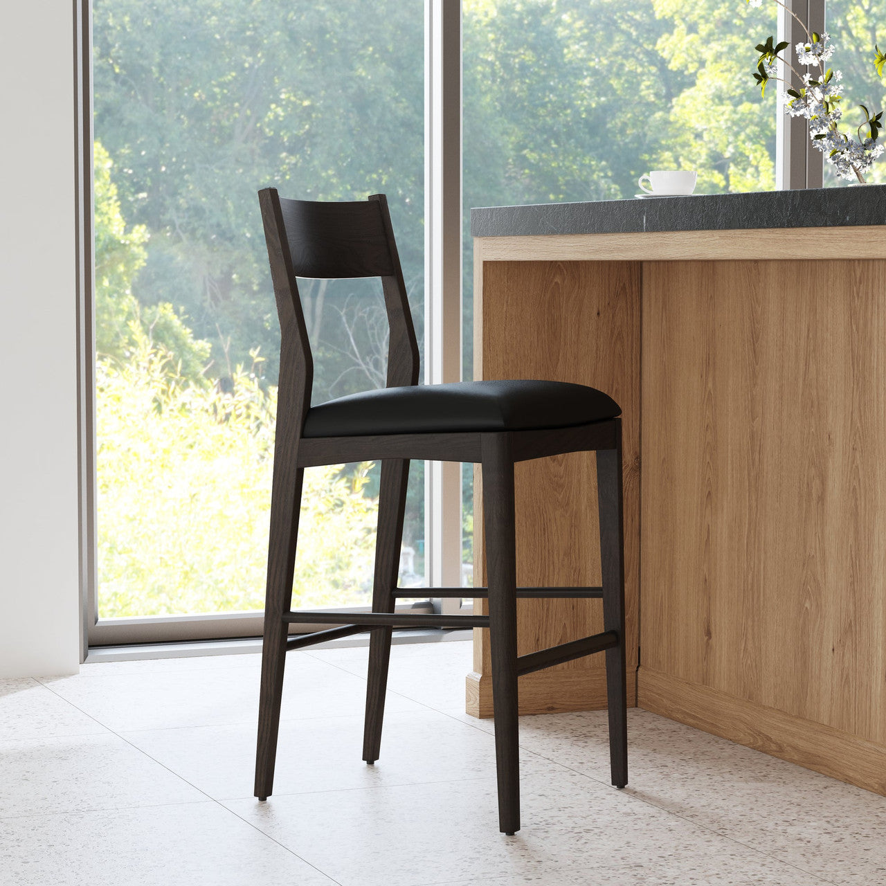 Rooney Leather Bar Stool - 53004798