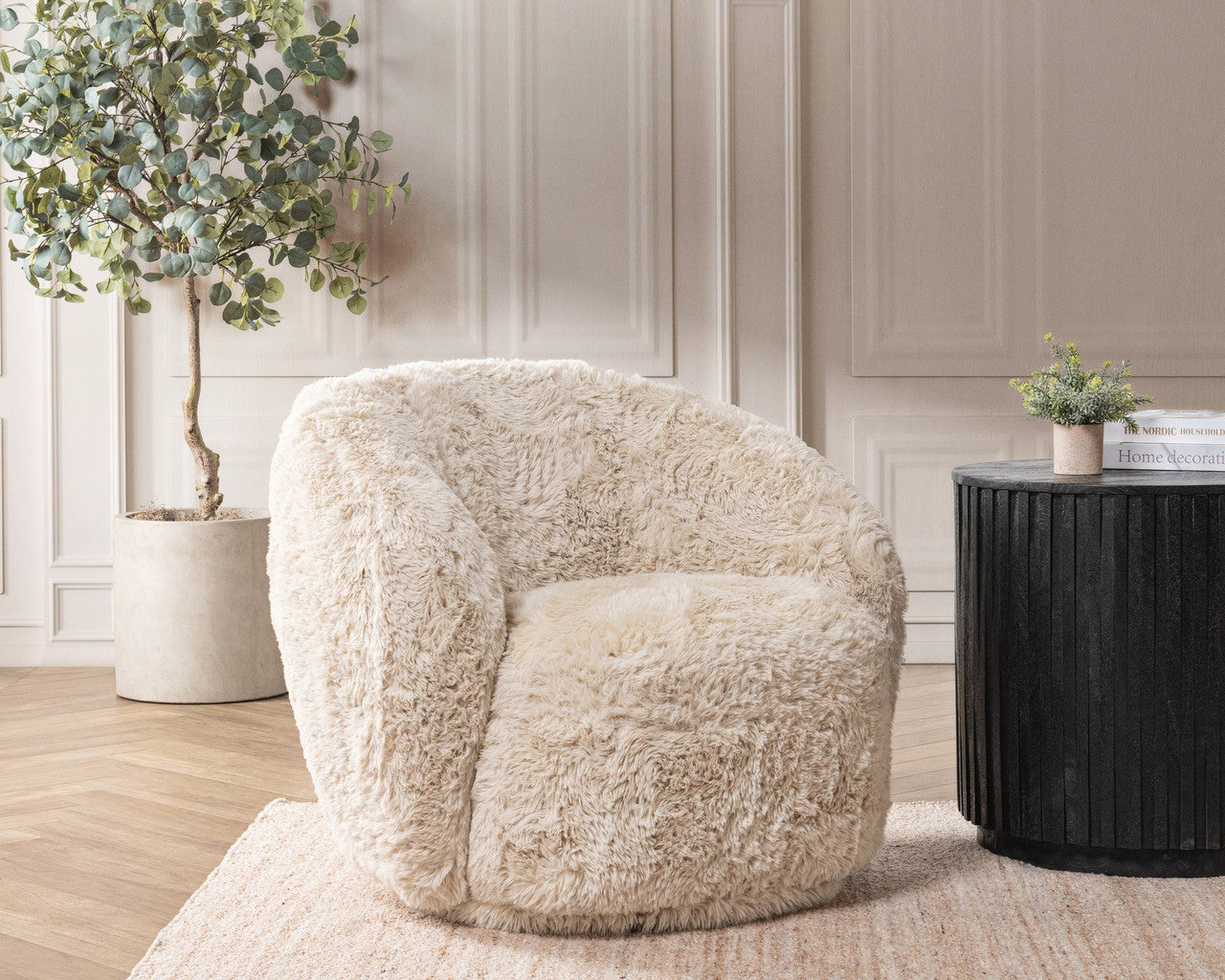 Adley Plush Swivel Chair
