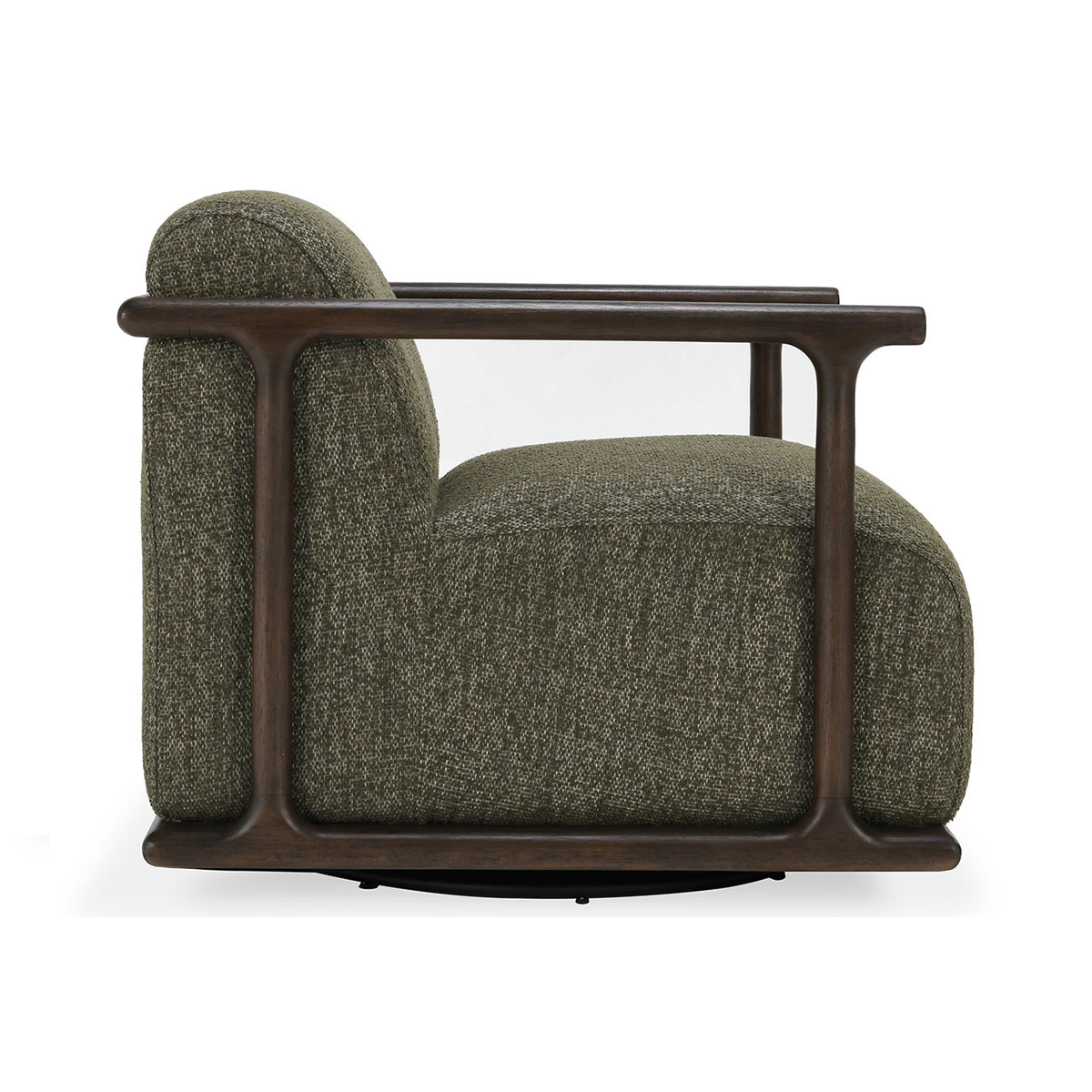 Lucia Swivel Chair - Kale Green