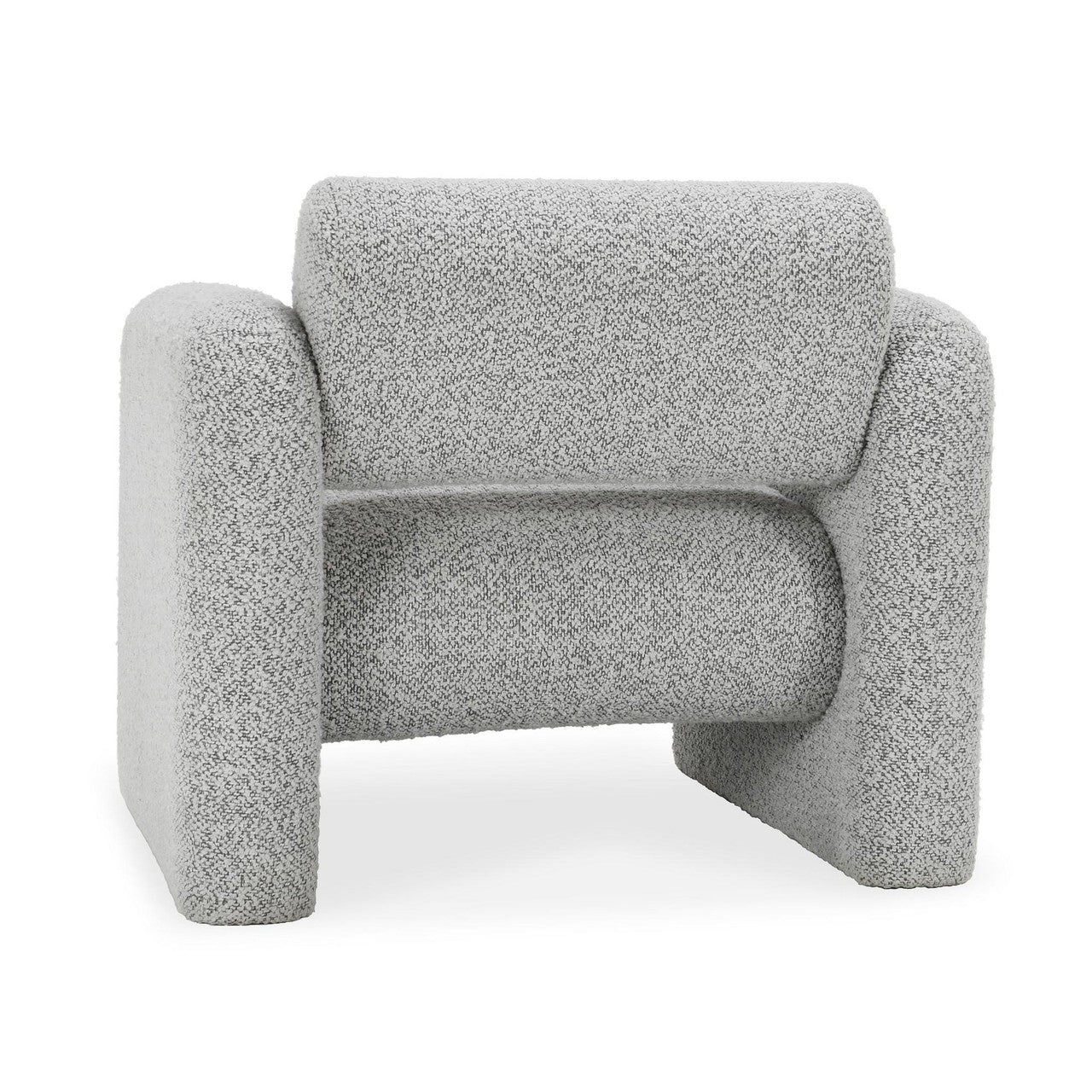 Marcel Boucle Accent Chair Mercury Gray