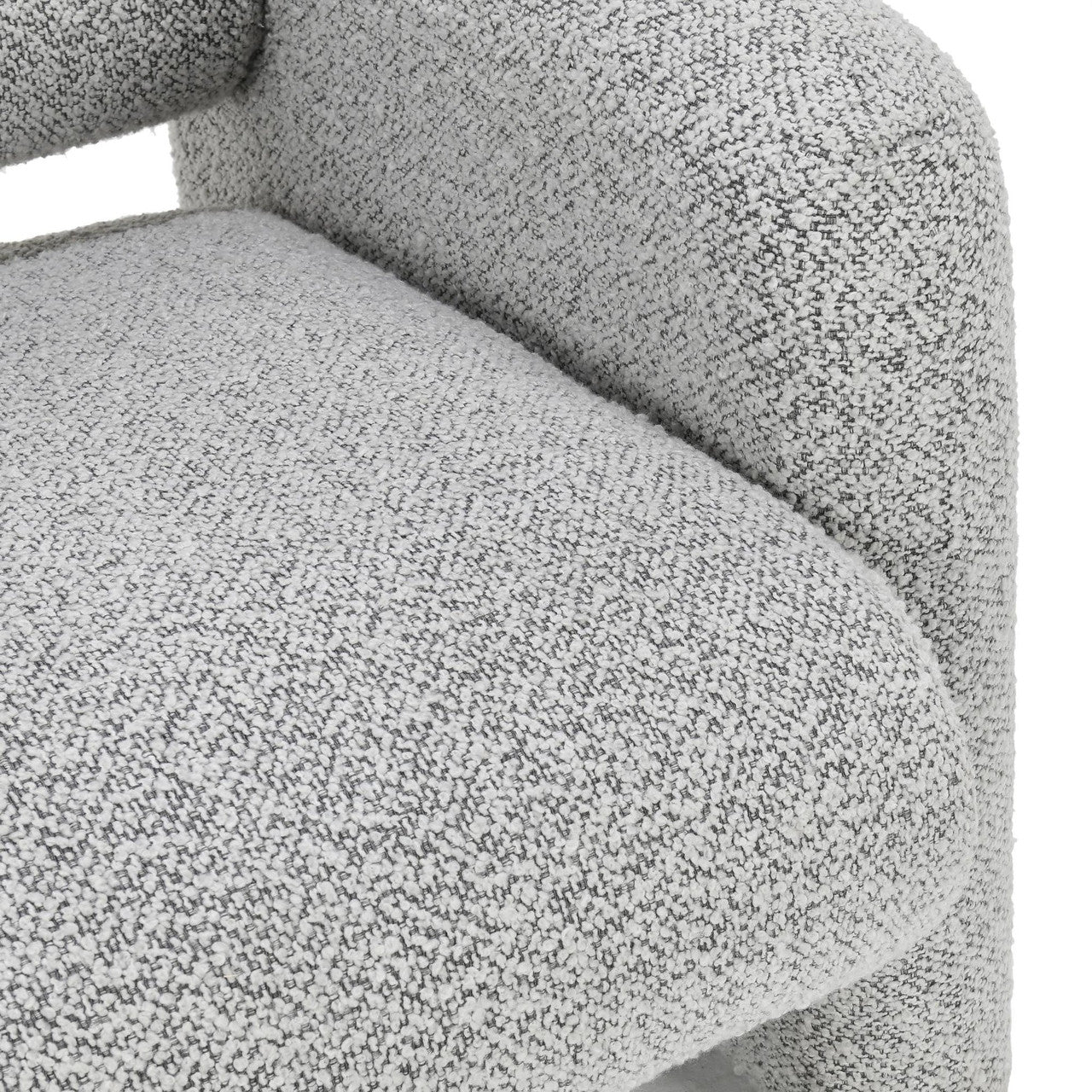 Marcel Boucle Accent Chair Mercury Gray