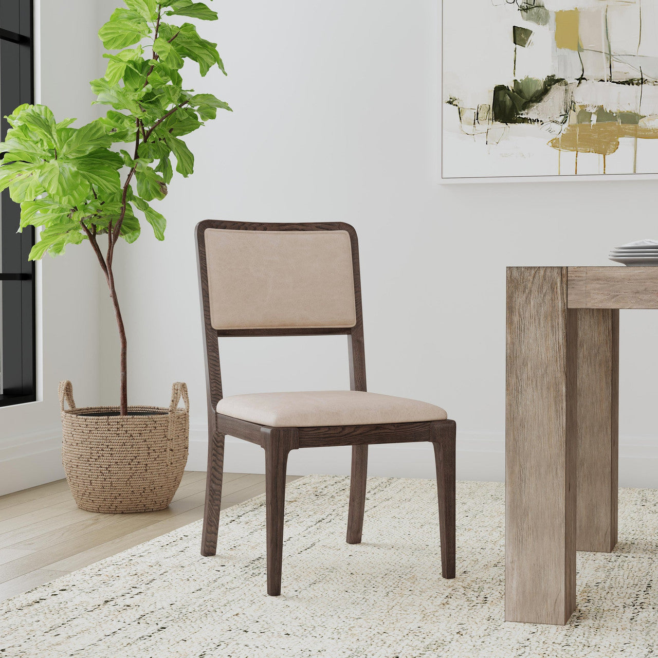 Gia Upholstered Leather Dining Chair