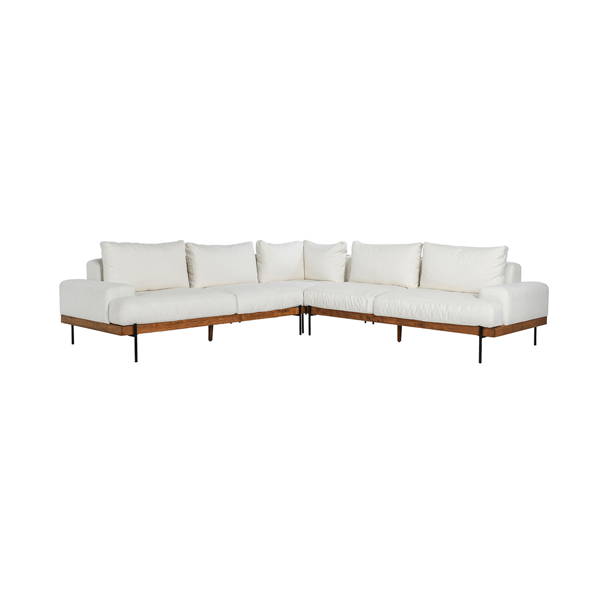 Faro 3 Piece Sectional - White