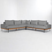 Faro Light Gray Sectional 117"