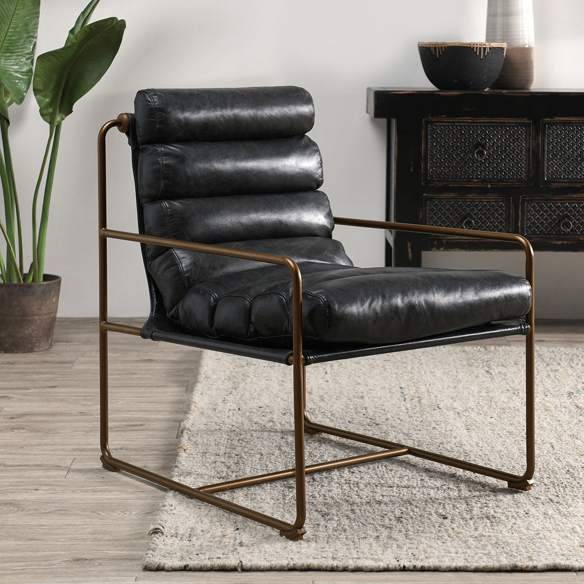 Argo Accent Chair - Jet Black
