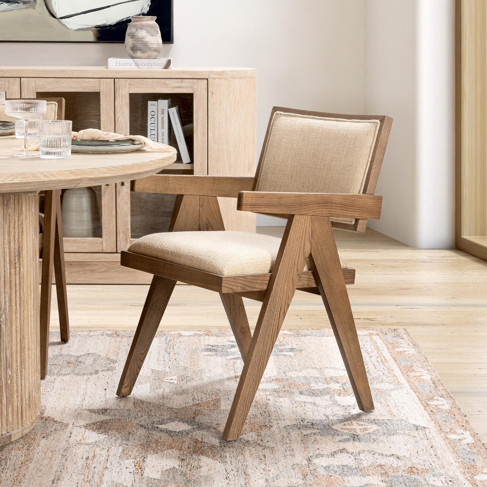 Dolton Dining Chair - Beige/Natural