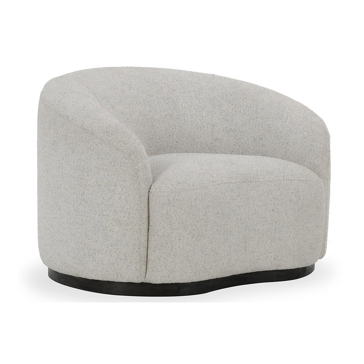 Beverly Upholstered Swivel Chair - Ivory