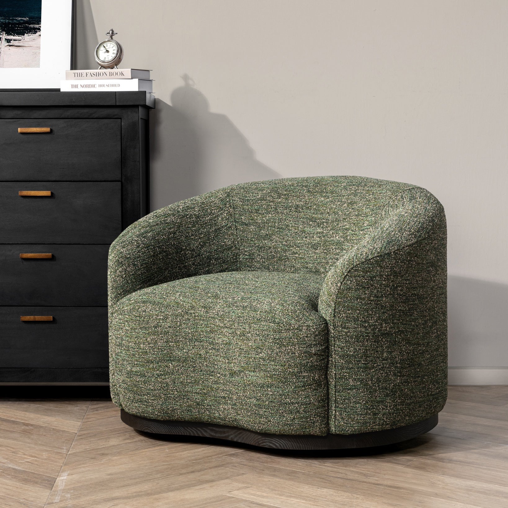 Beverly Swivel Chair - Coastal Breeze