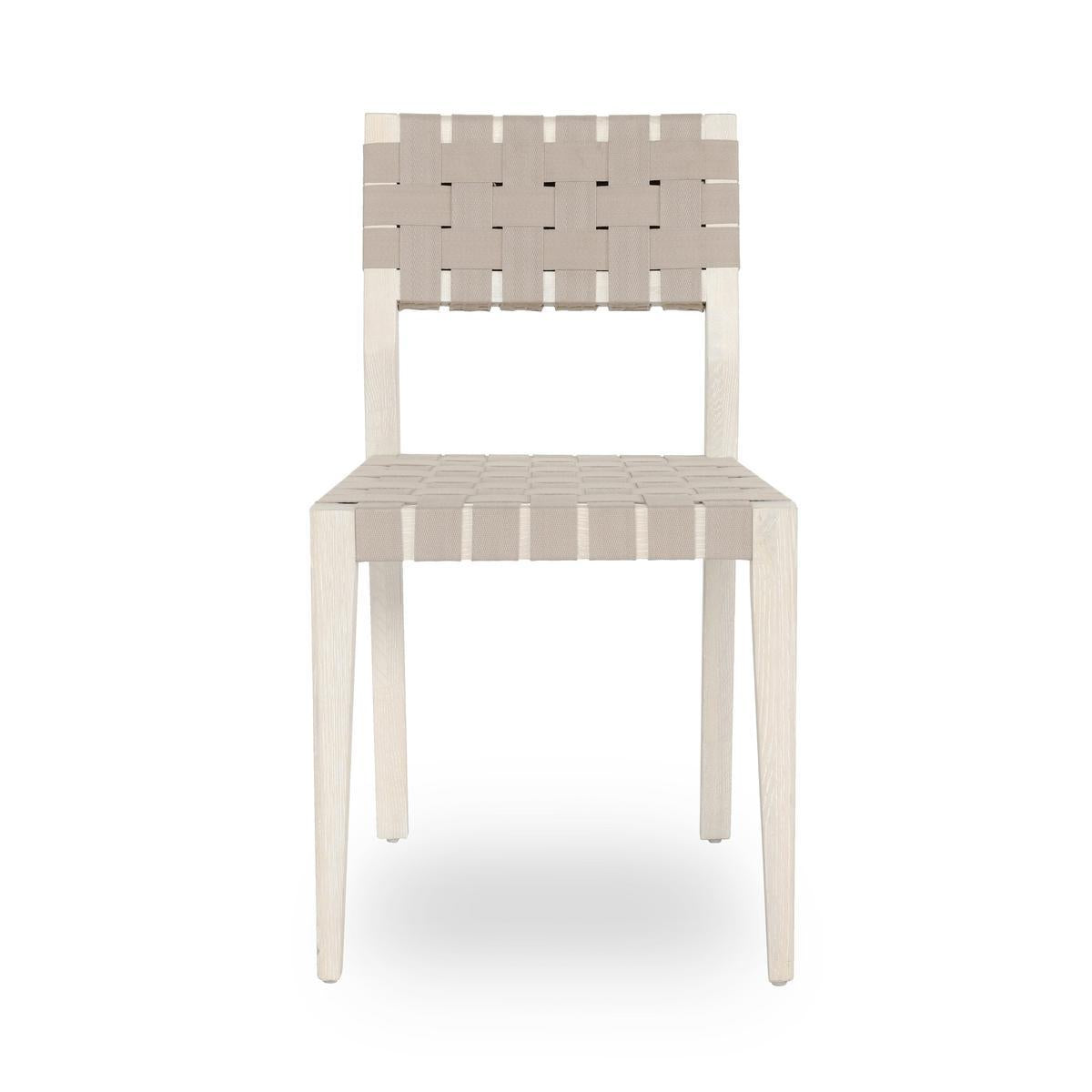 Orlando Dining Chair Set of 2 - Milk White/Taupe