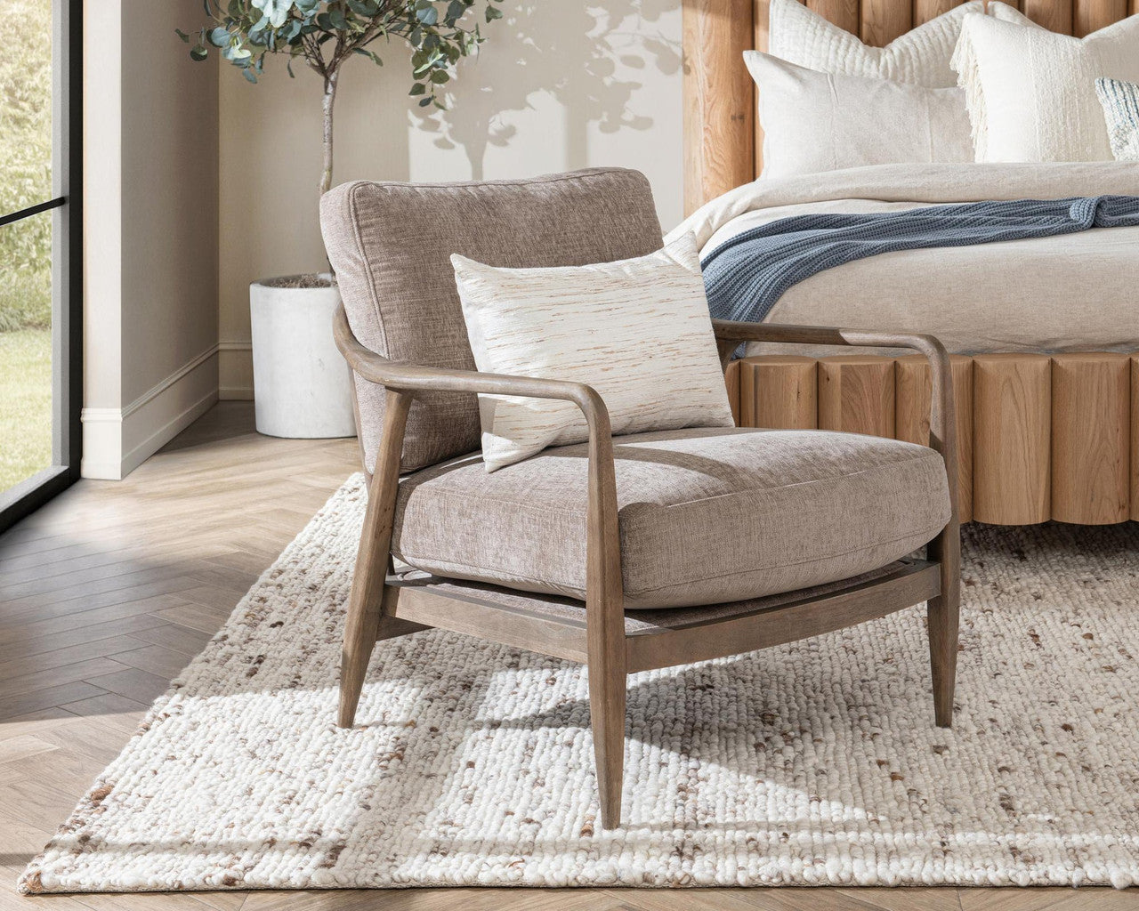 Lennon Accent Chair - Grayish Brown
