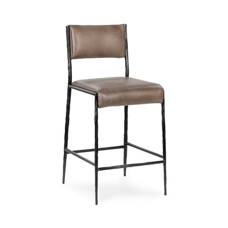 Kayne Leather Counter Stool