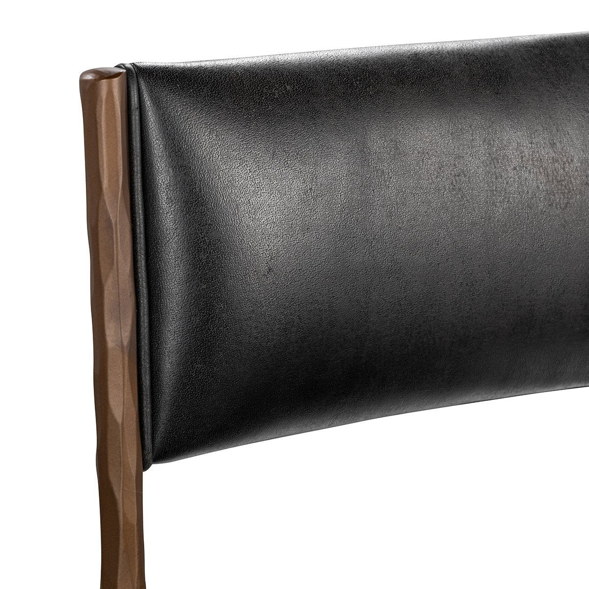 Kayne Leather Counter Stool - Black