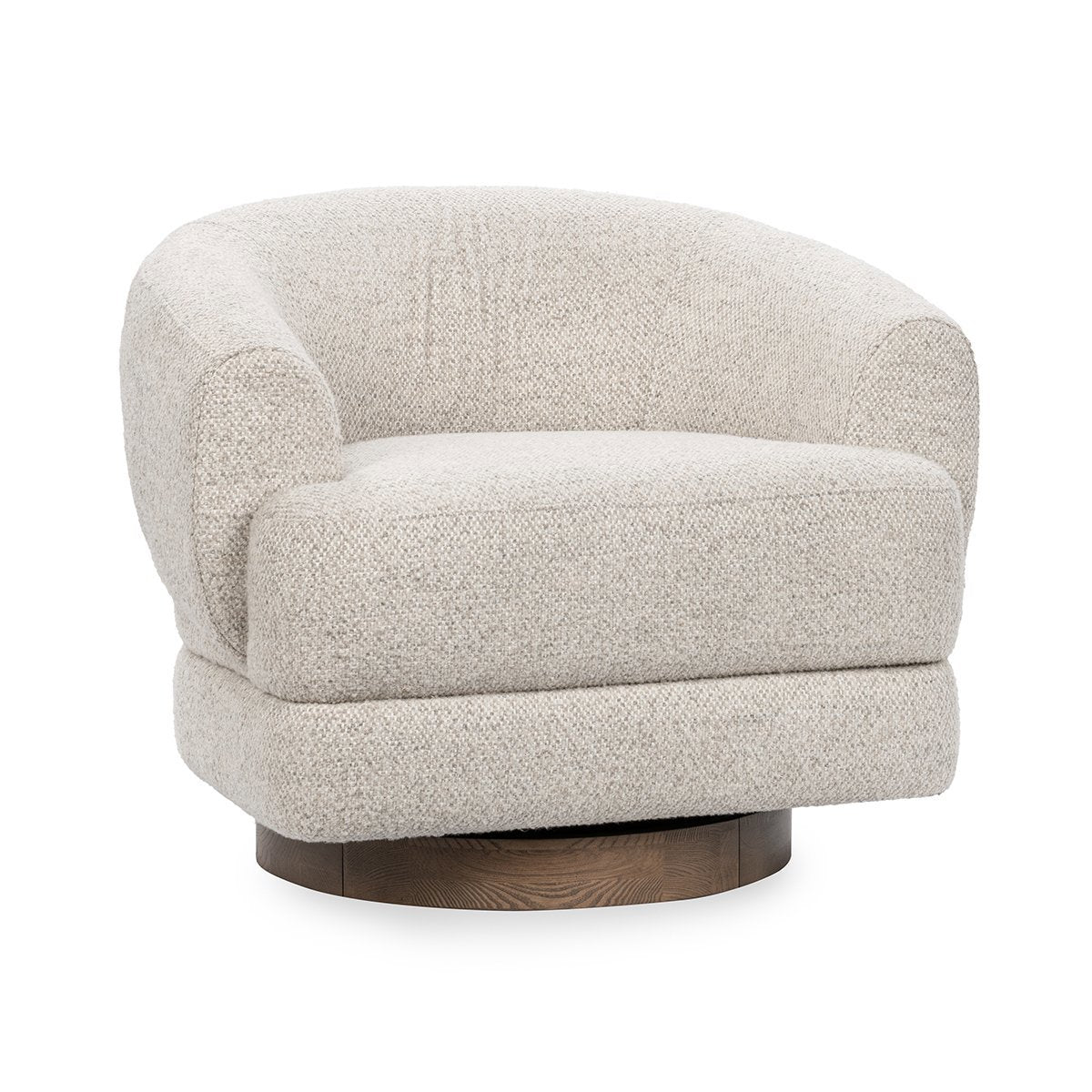 Chassia Swivel Chair - Dusty Beige