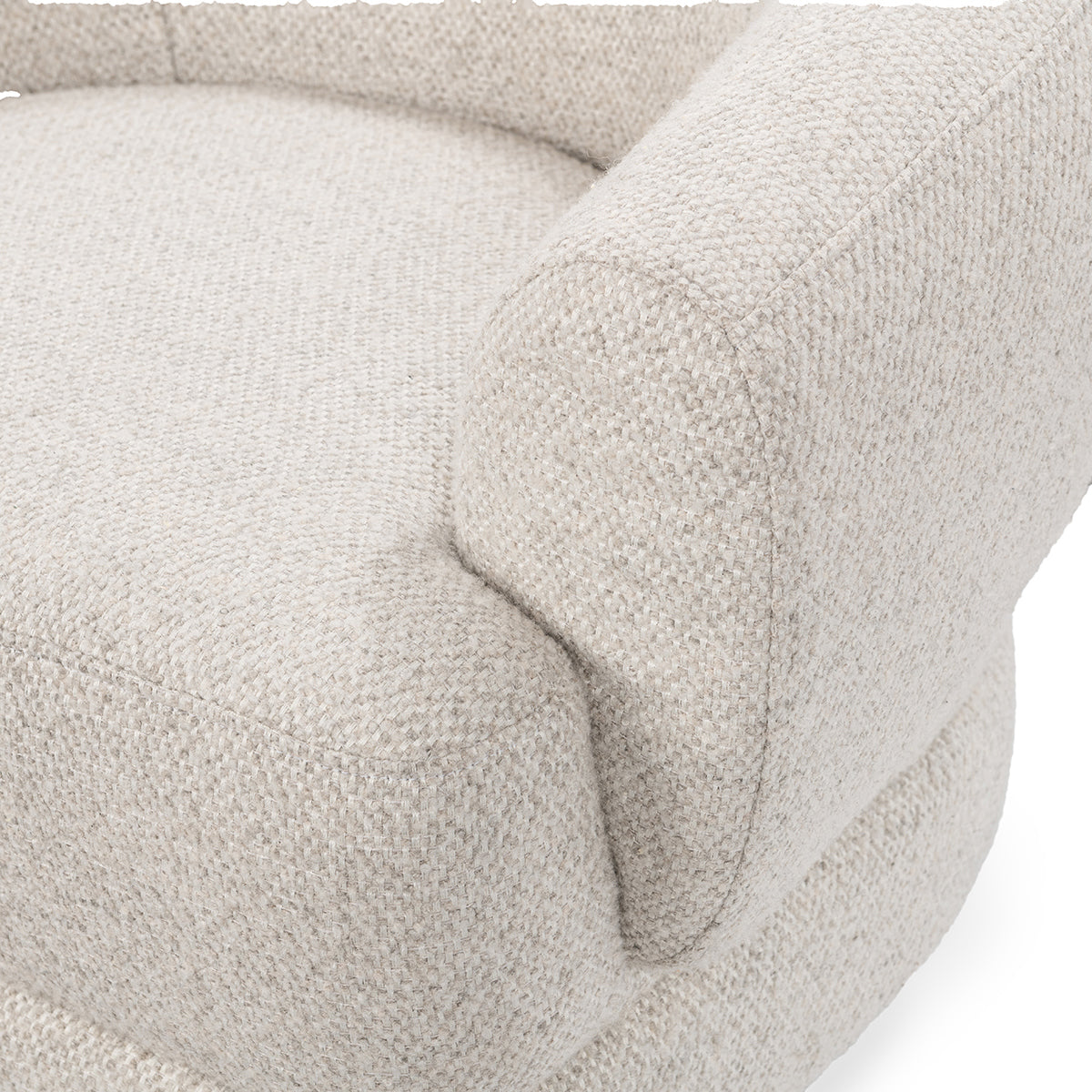 Chassia Swivel Chair - Dusty Beige