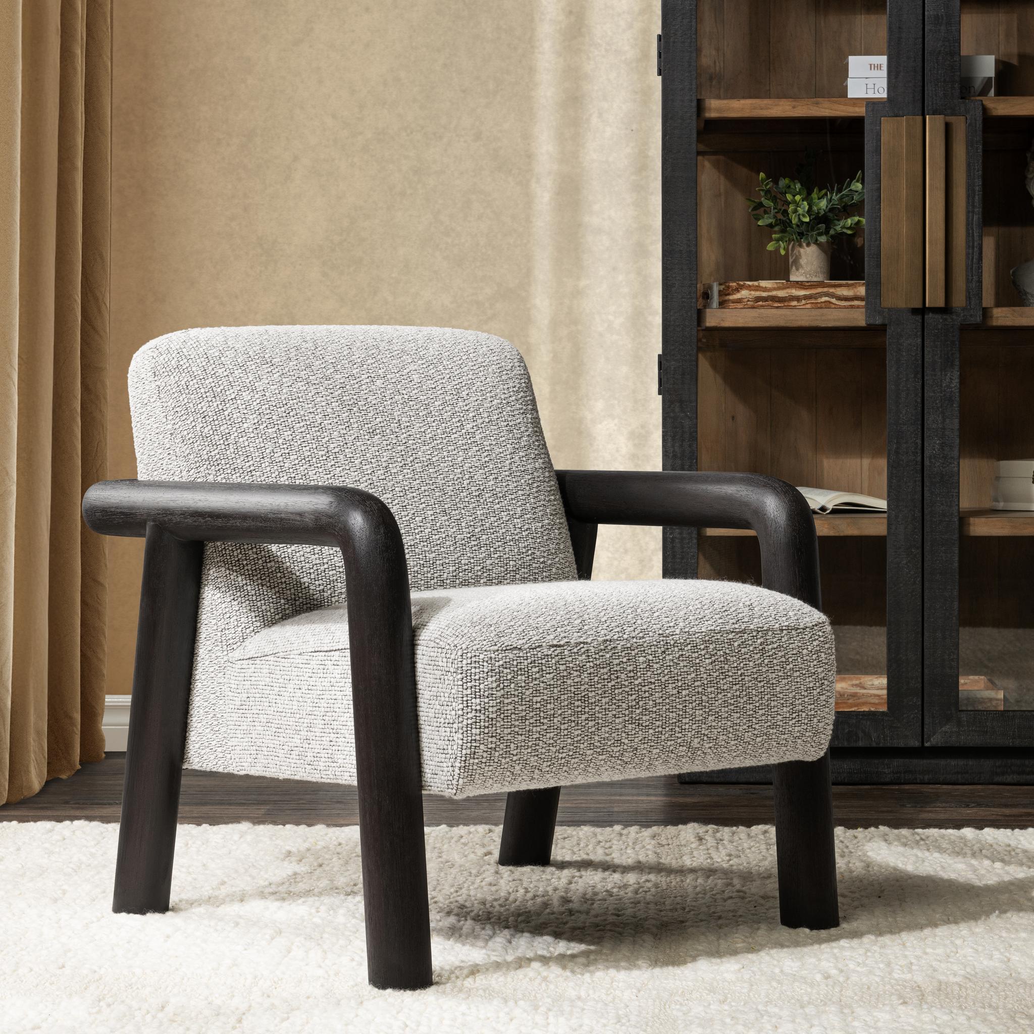 Reyna Accent Chair - Black/White