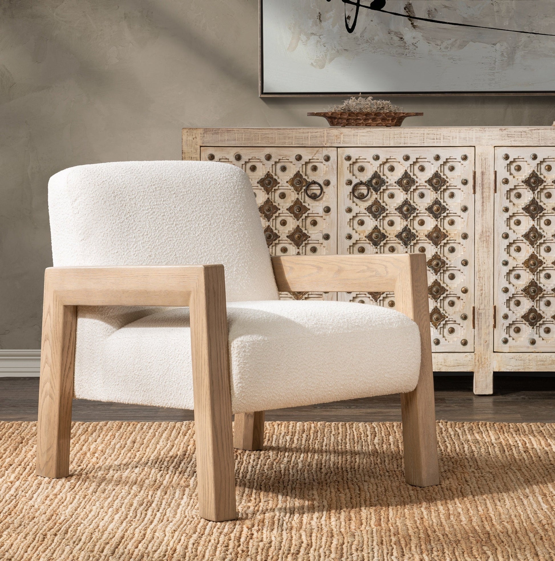 Aliza Accent Chair - Ivory