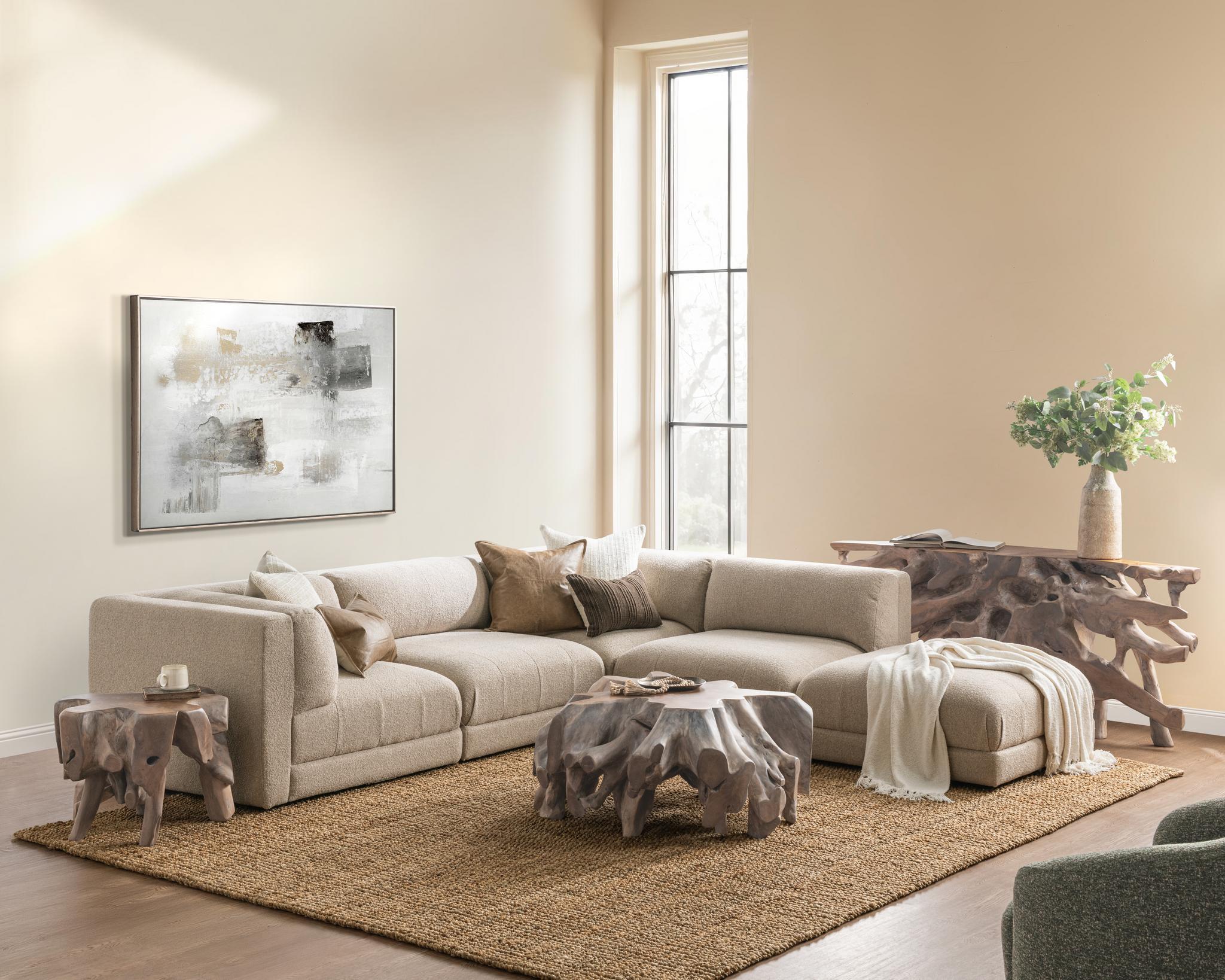 Adalynne Ottoman - Buttermilk