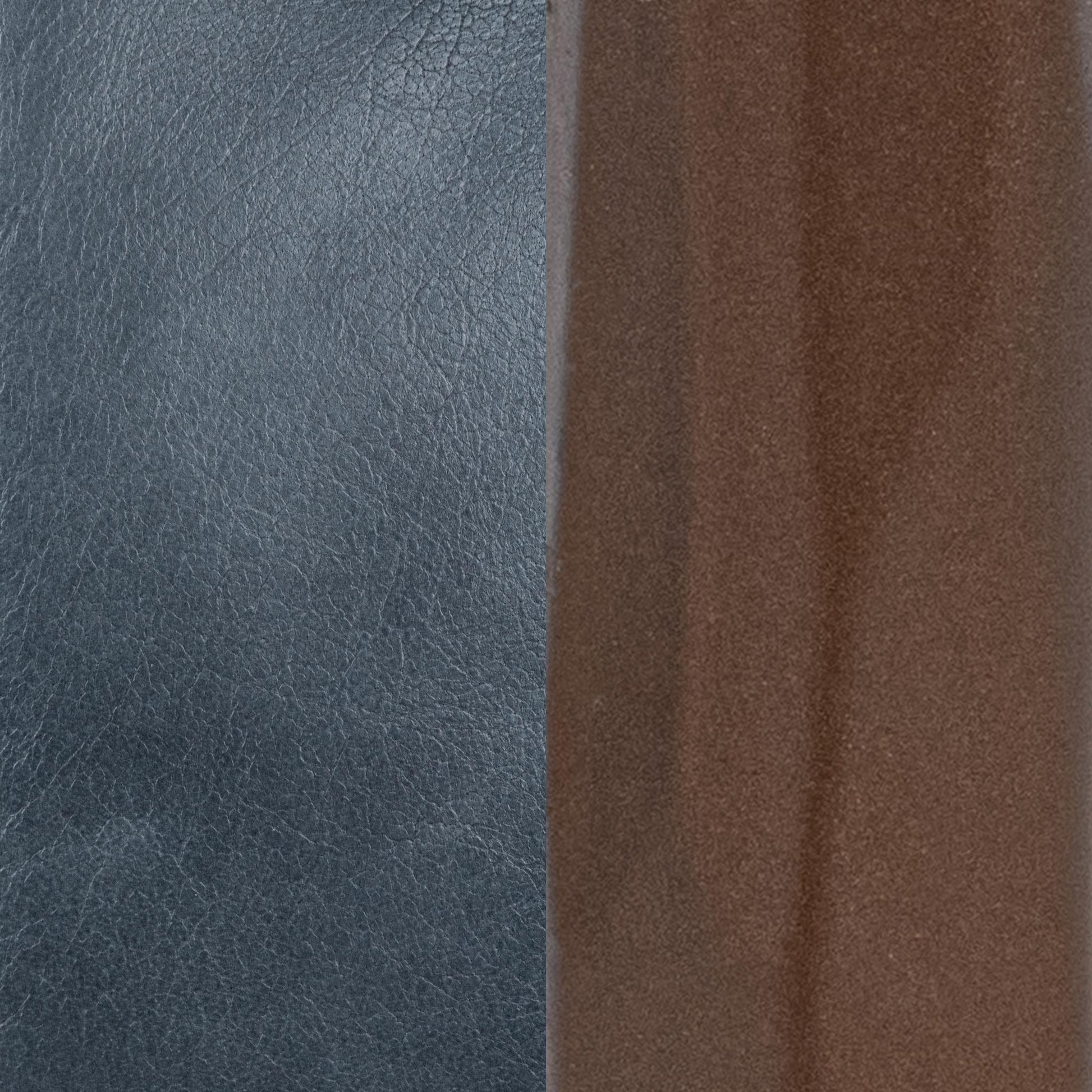 Mayer Leather Dining Chair Set of 2 - Ocean Blue