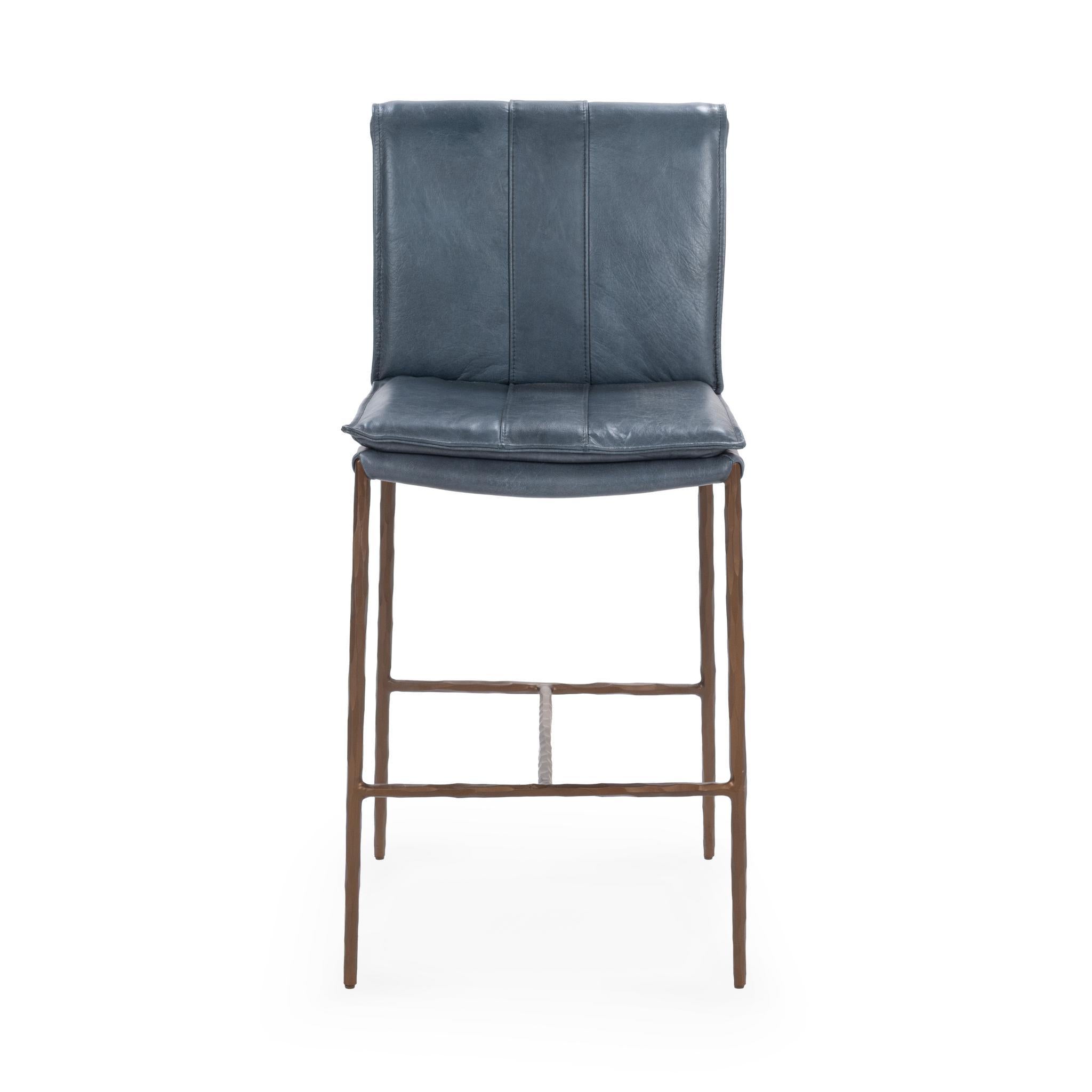 Mayer Counter Stool - Ocean Blue