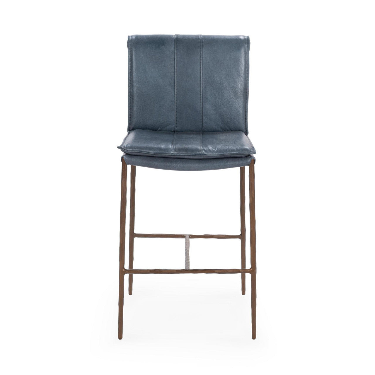 Mayer Navy Leather Counter Stool