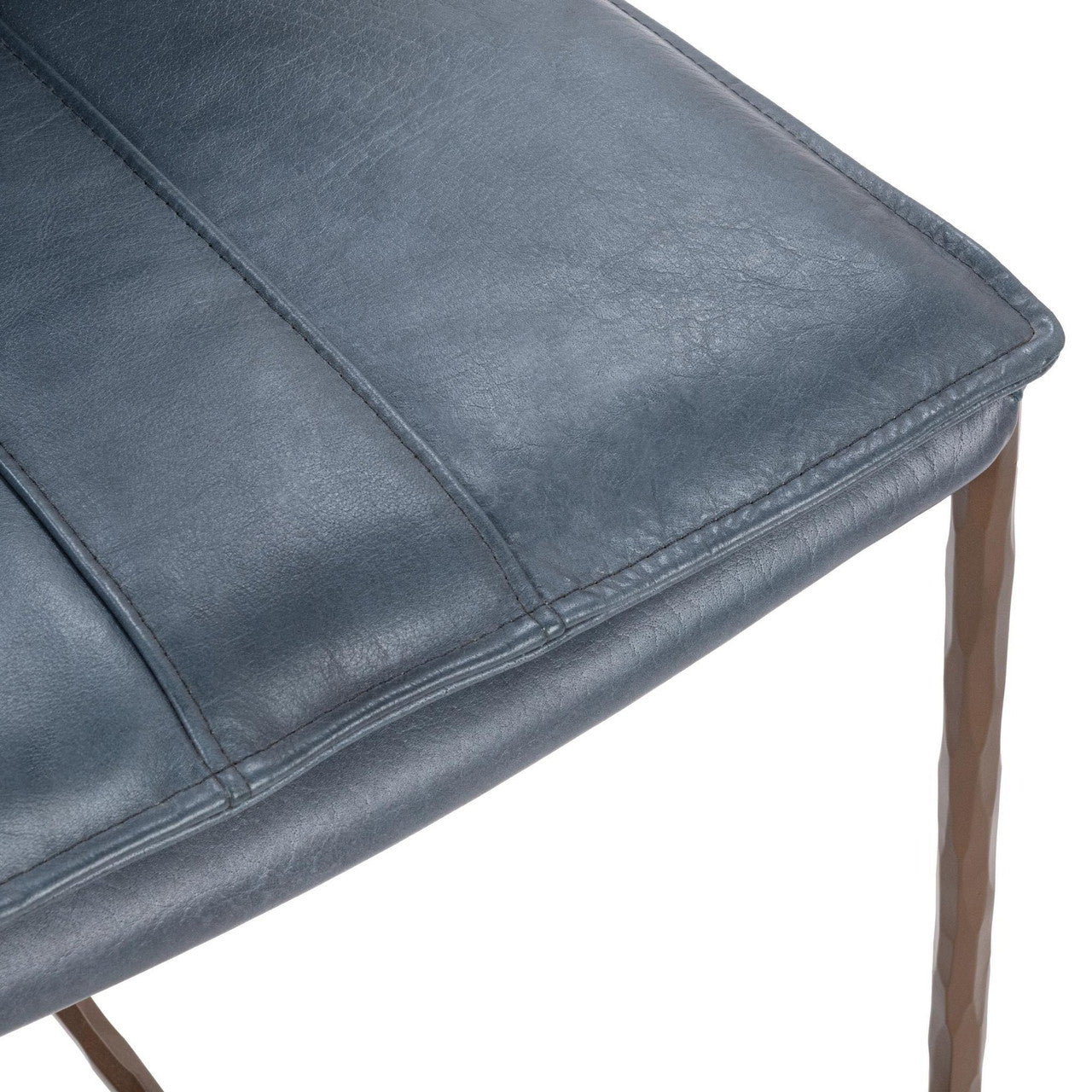 Mayer Navy Leather Counter Stool