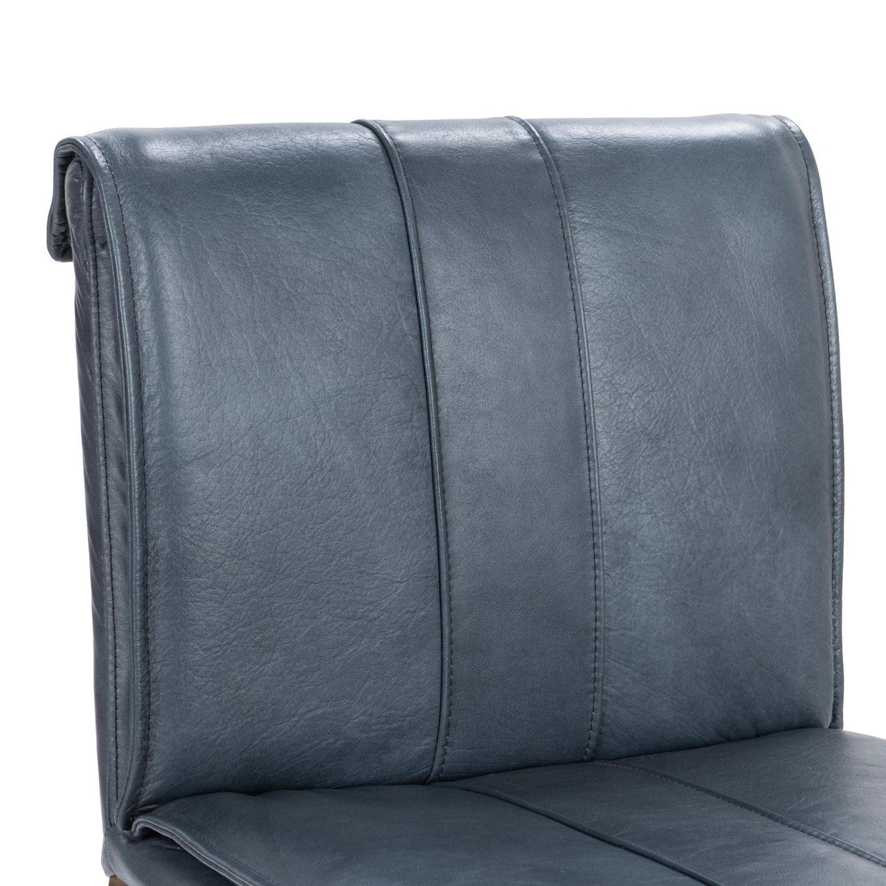 Mayer Navy Leather Counter Stool