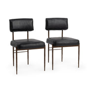 Kester Dining Chair Jet Black-Set of 2