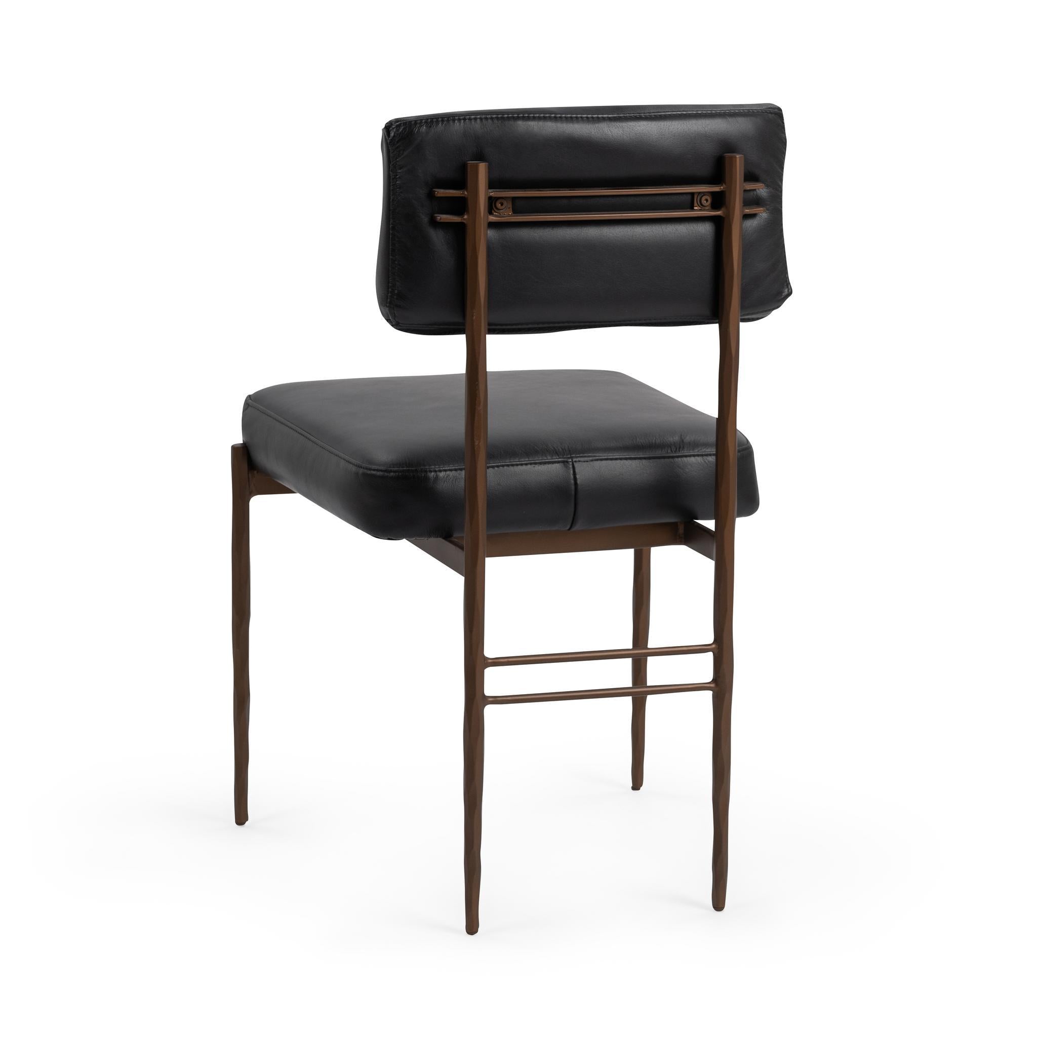 Kester Dining Chair Jet Black-Set of 2