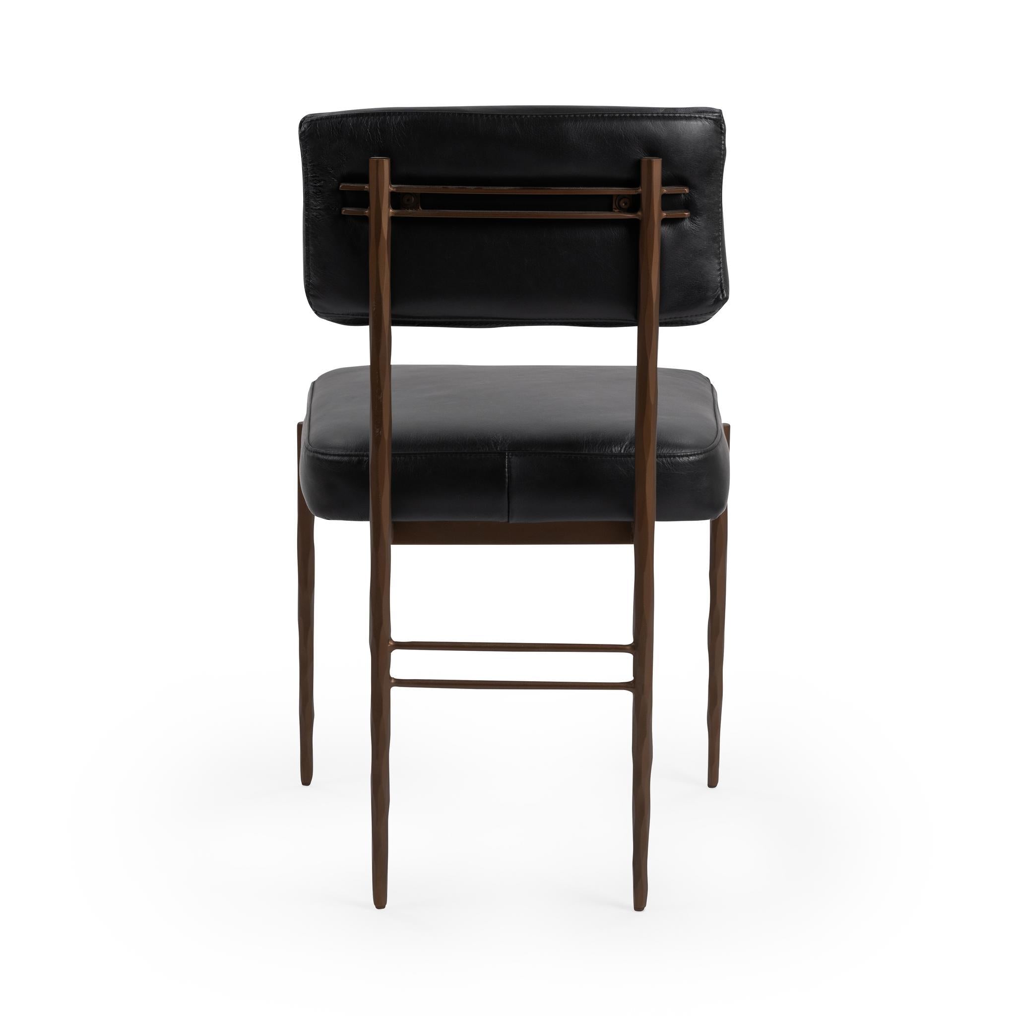 Kester Dining Chair Jet Black-Set of 2