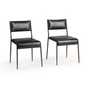 Kayne Dining Chair Set of 2 - Jet Black