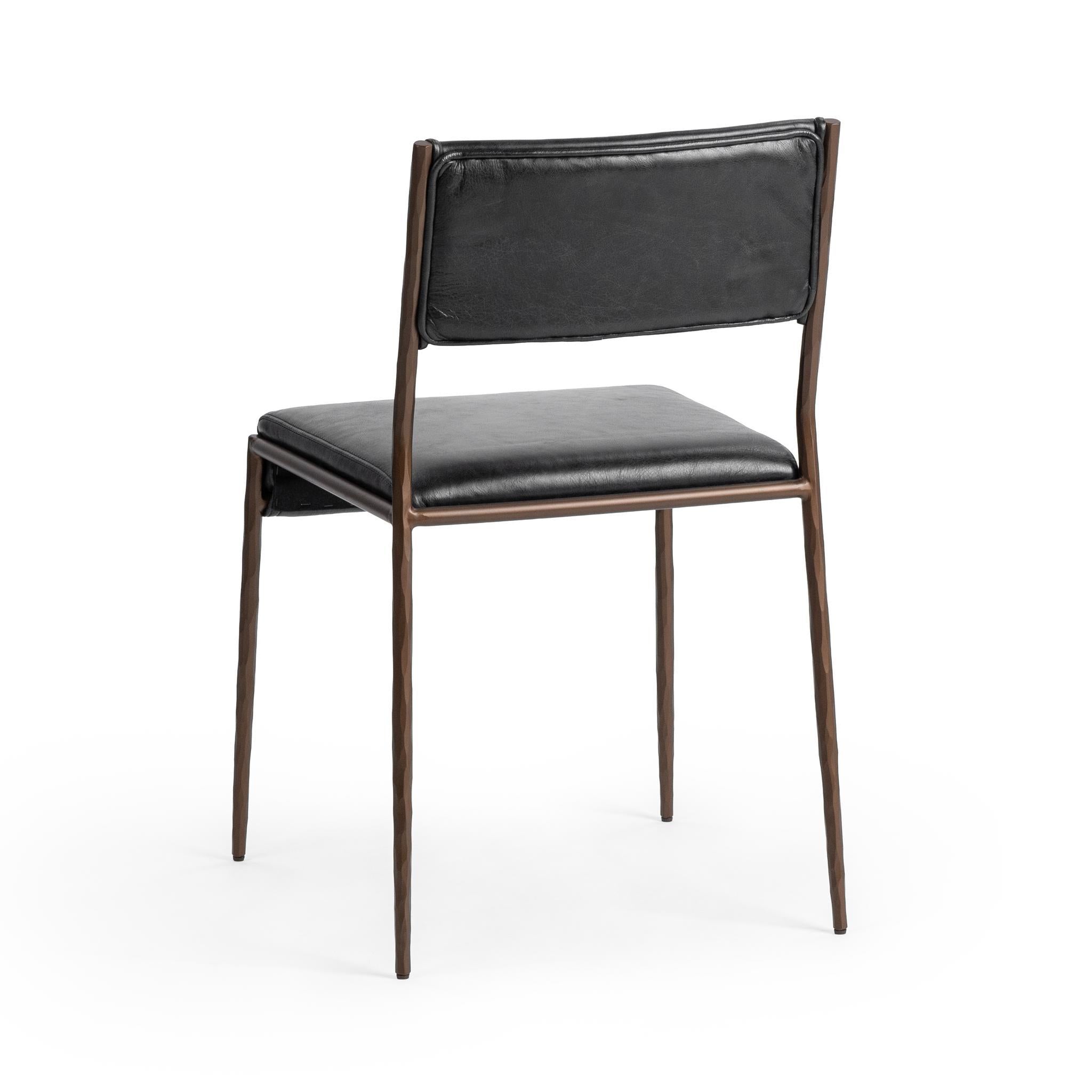 Kayne Dining Chair Set of 2 - Jet Black
