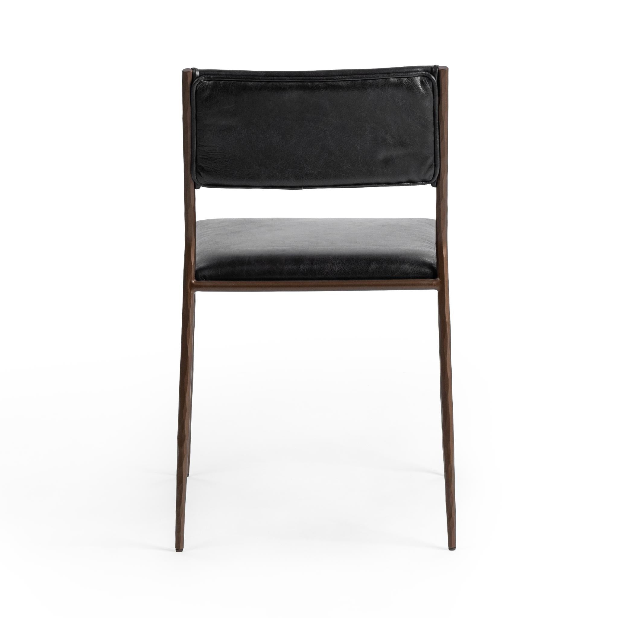 Kayne Dining Chair Set of 2 - Jet Black