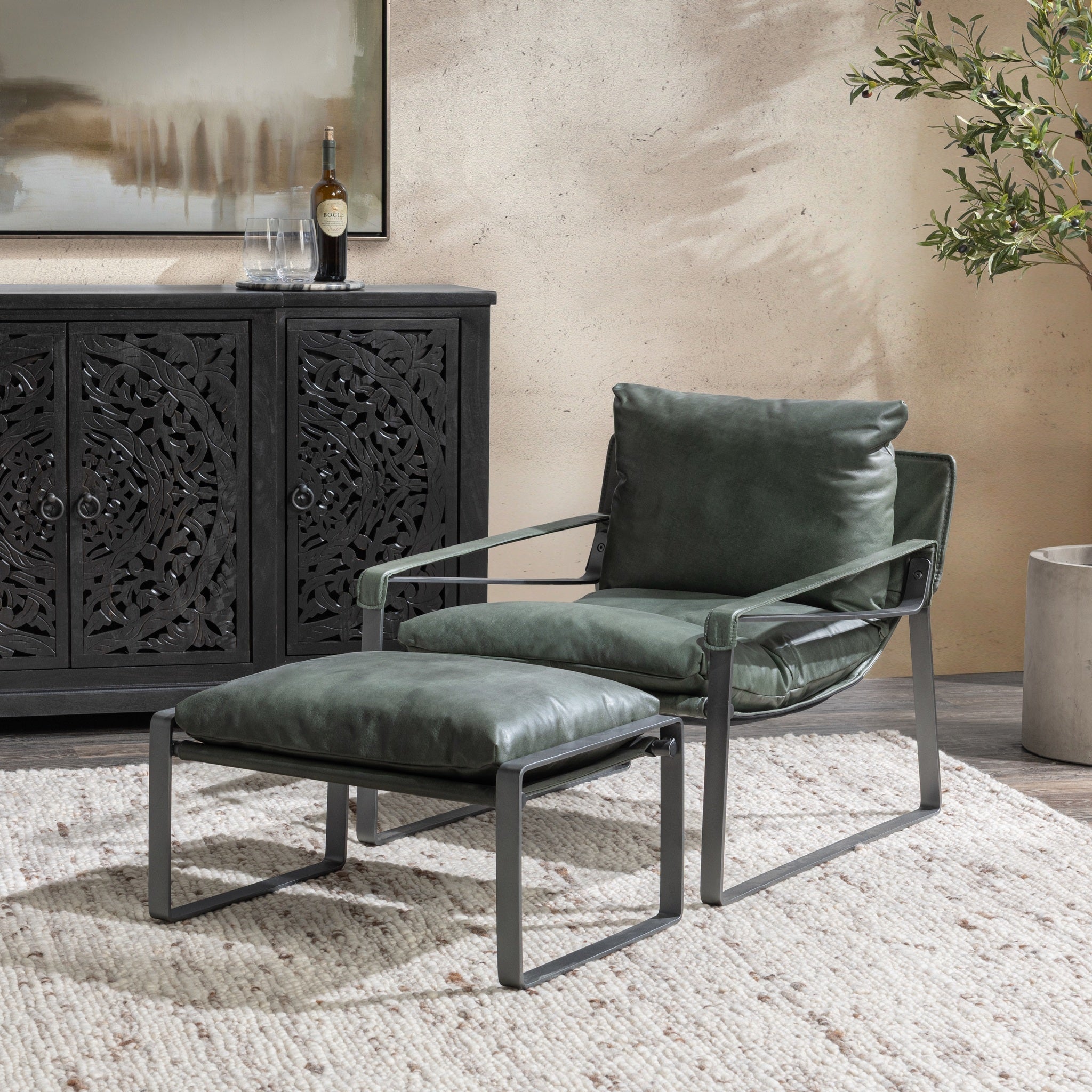 Morgan Stool - Forest Green