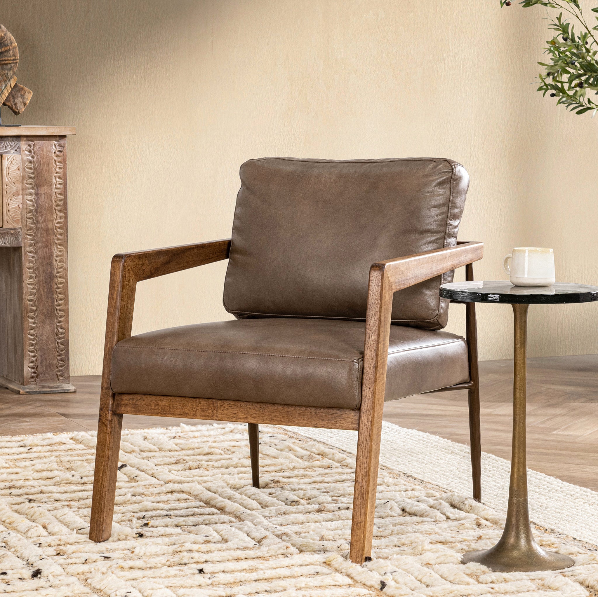 Julia Accent Chair - Truffle Brown