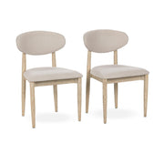 Tiber Dining Chair Set of 2 - Cream Washed