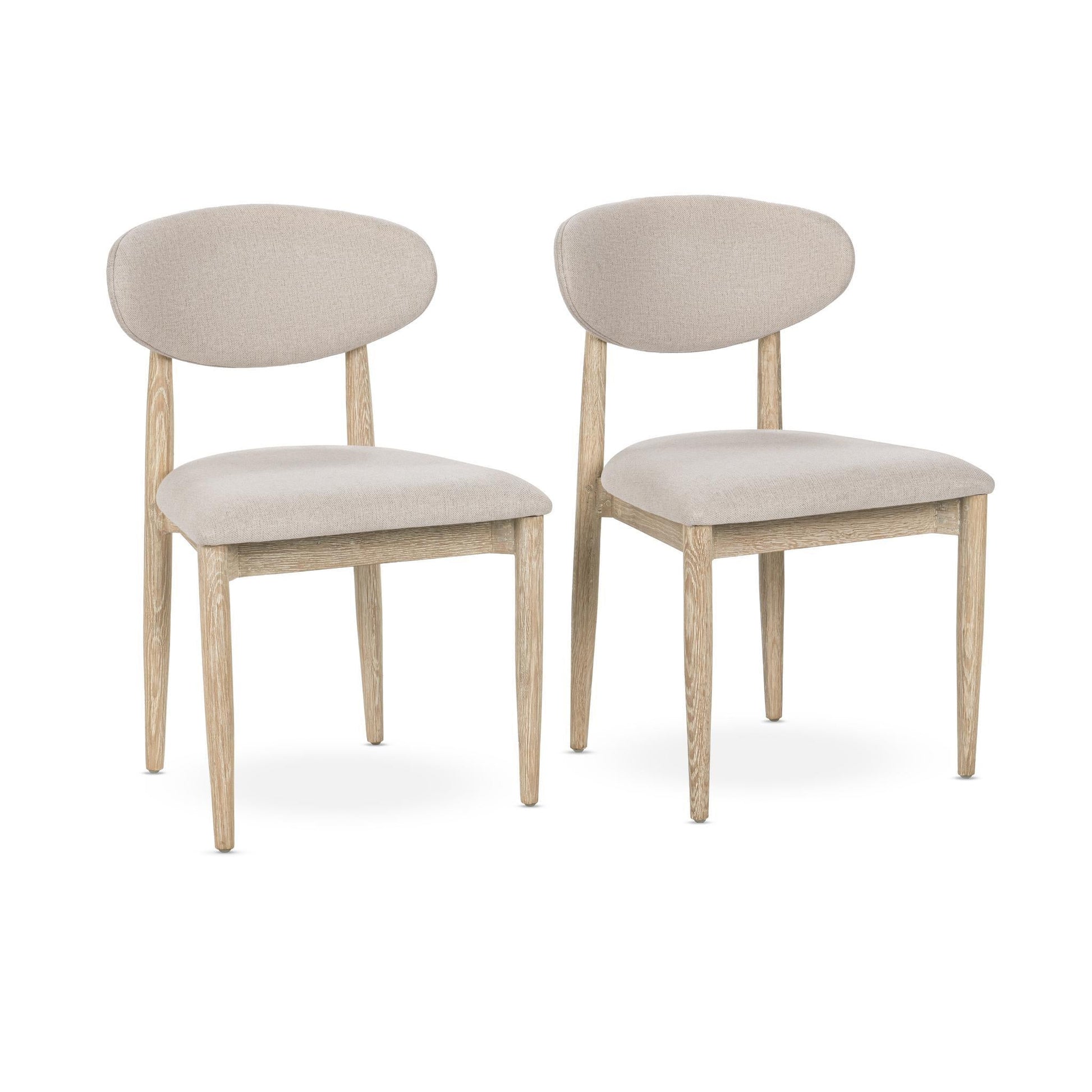 Tiber Dining Chair Set of 2 - Cream Washed