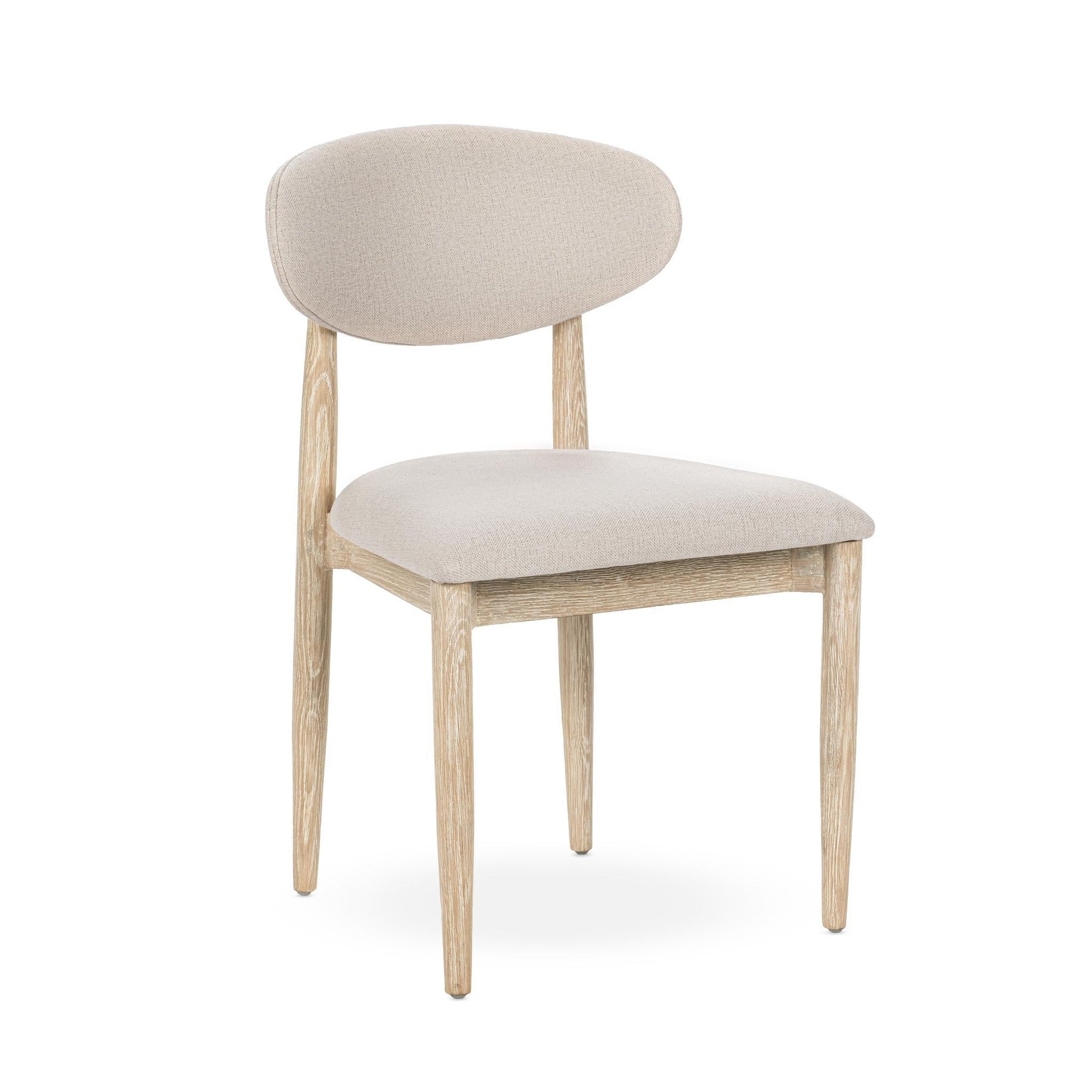 Tiber Dining Chair Set of 2 - Cream Washed