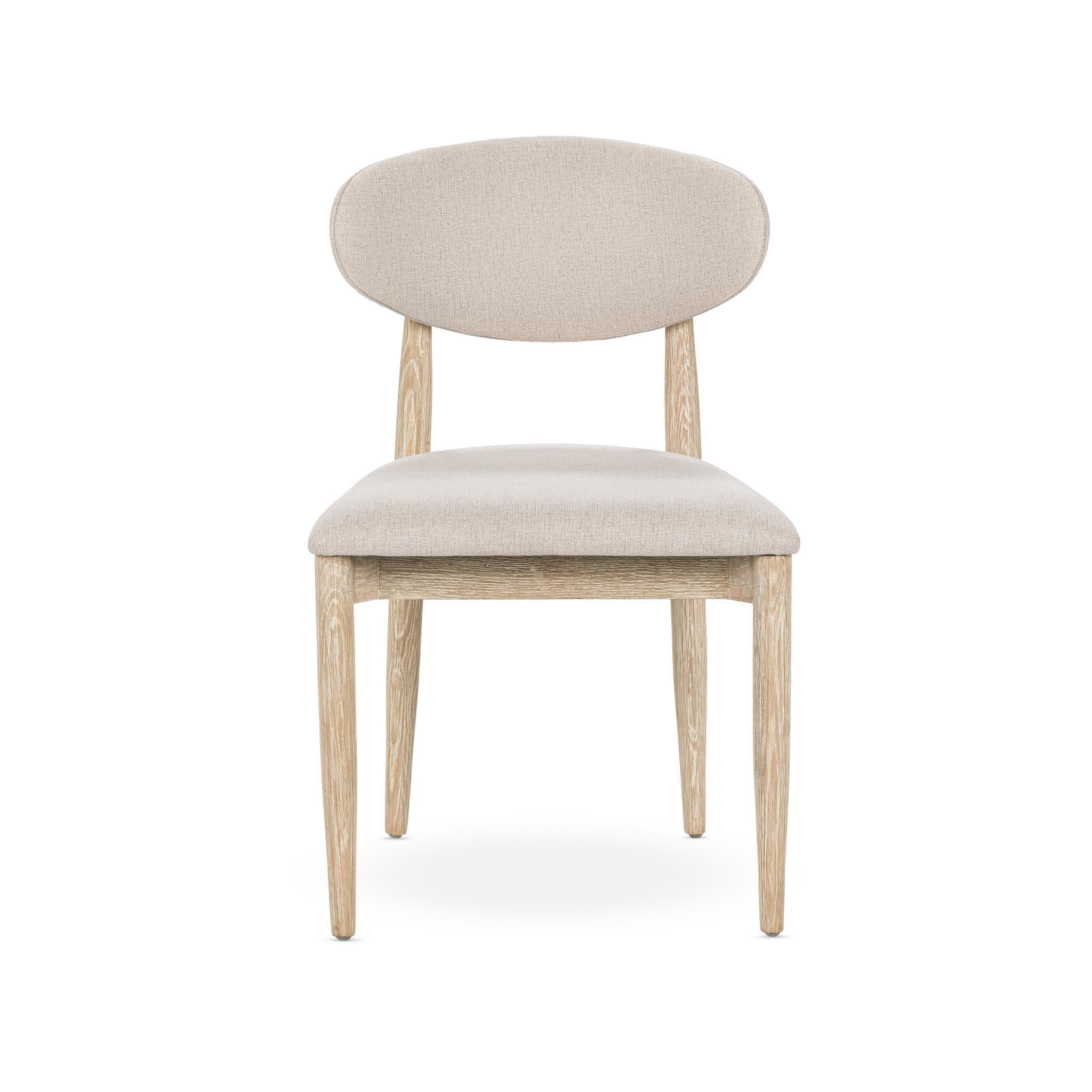 Tiber Dining Chair Set of 2 - Cream Washed