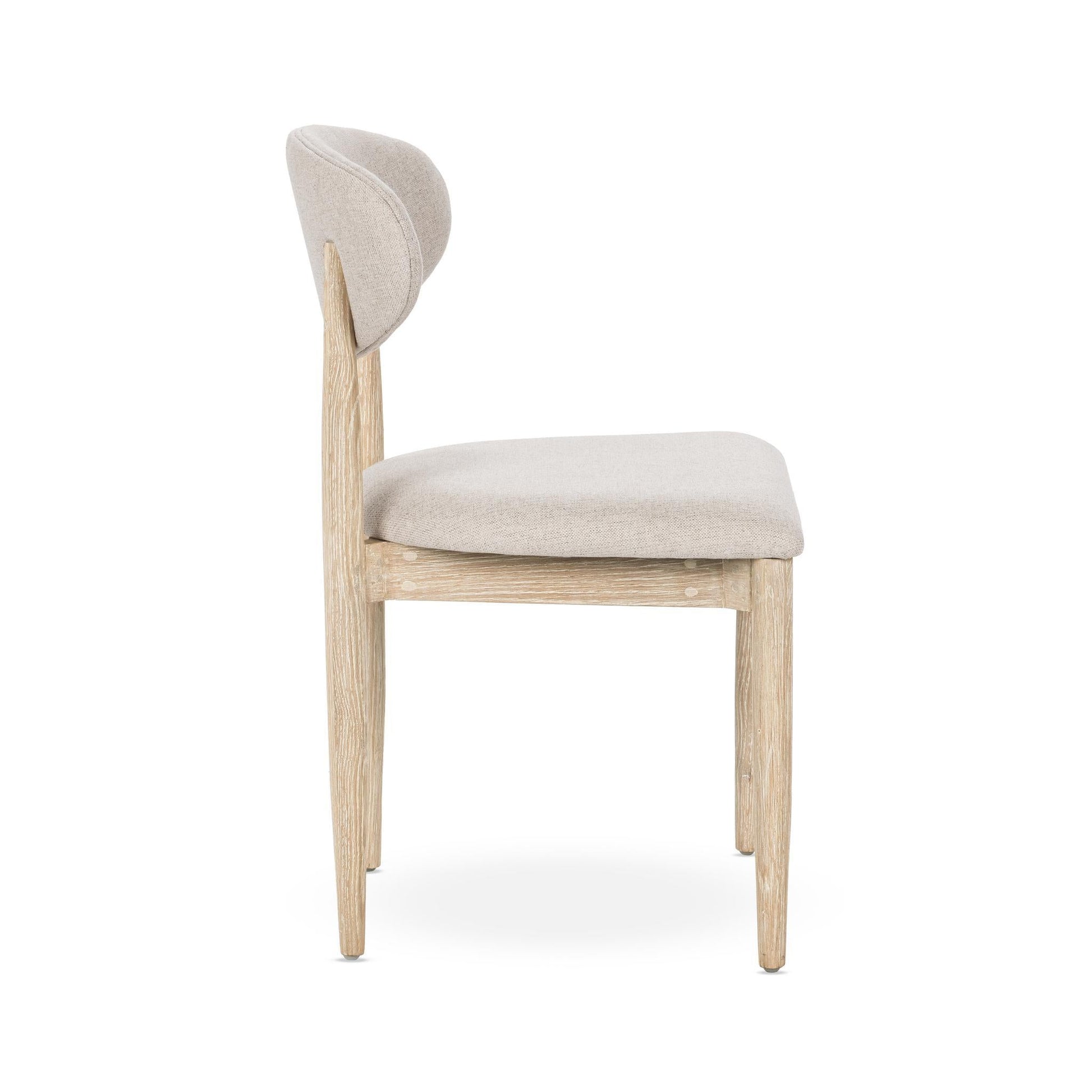 Tiber Dining Chair Set of 2 - Cream Washed
