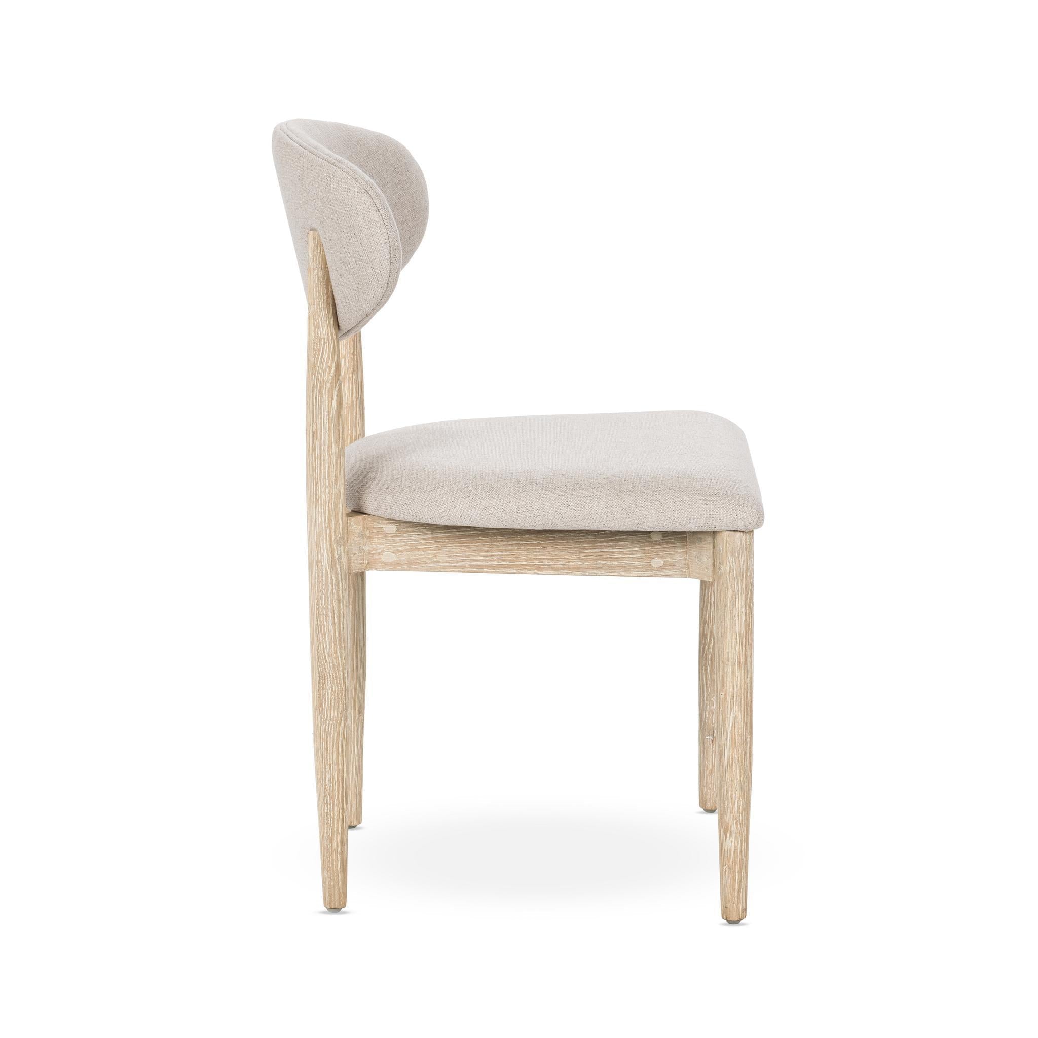 Tiber Dining Chair Set of 2 - Cream Washed
