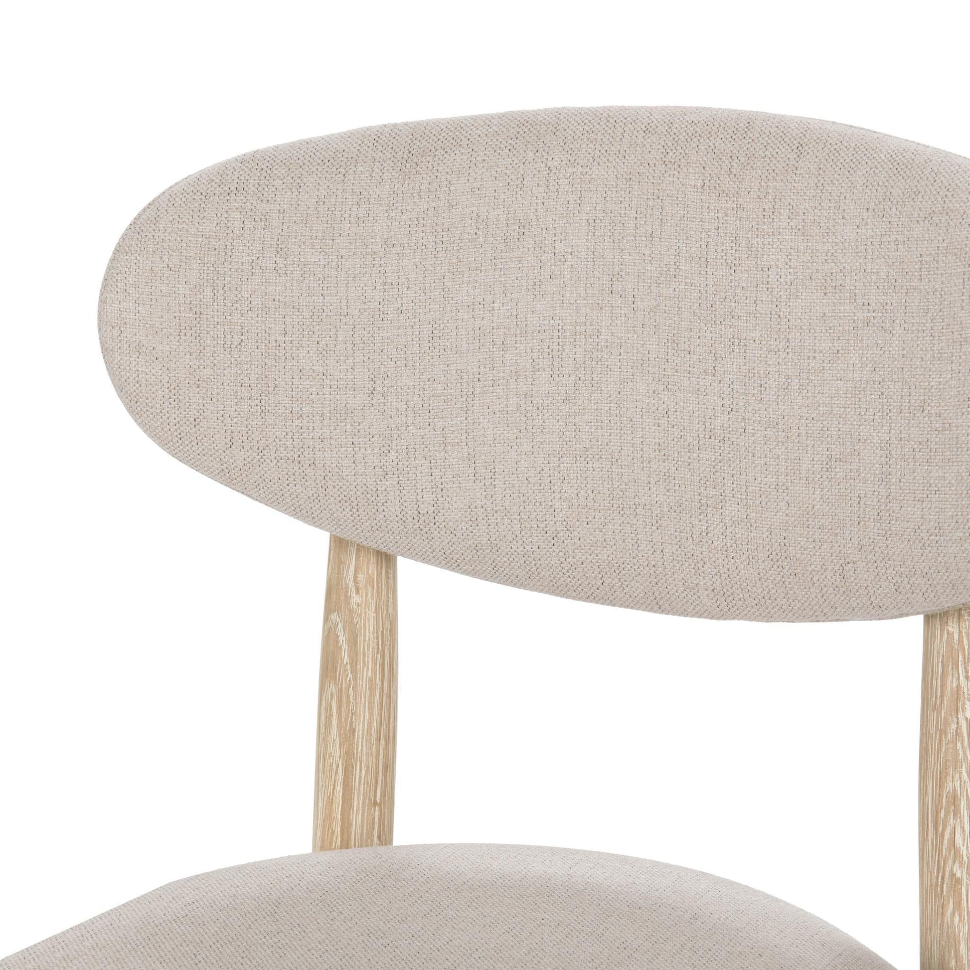 Tiber Dining Chair Set of 2 - Cream Washed