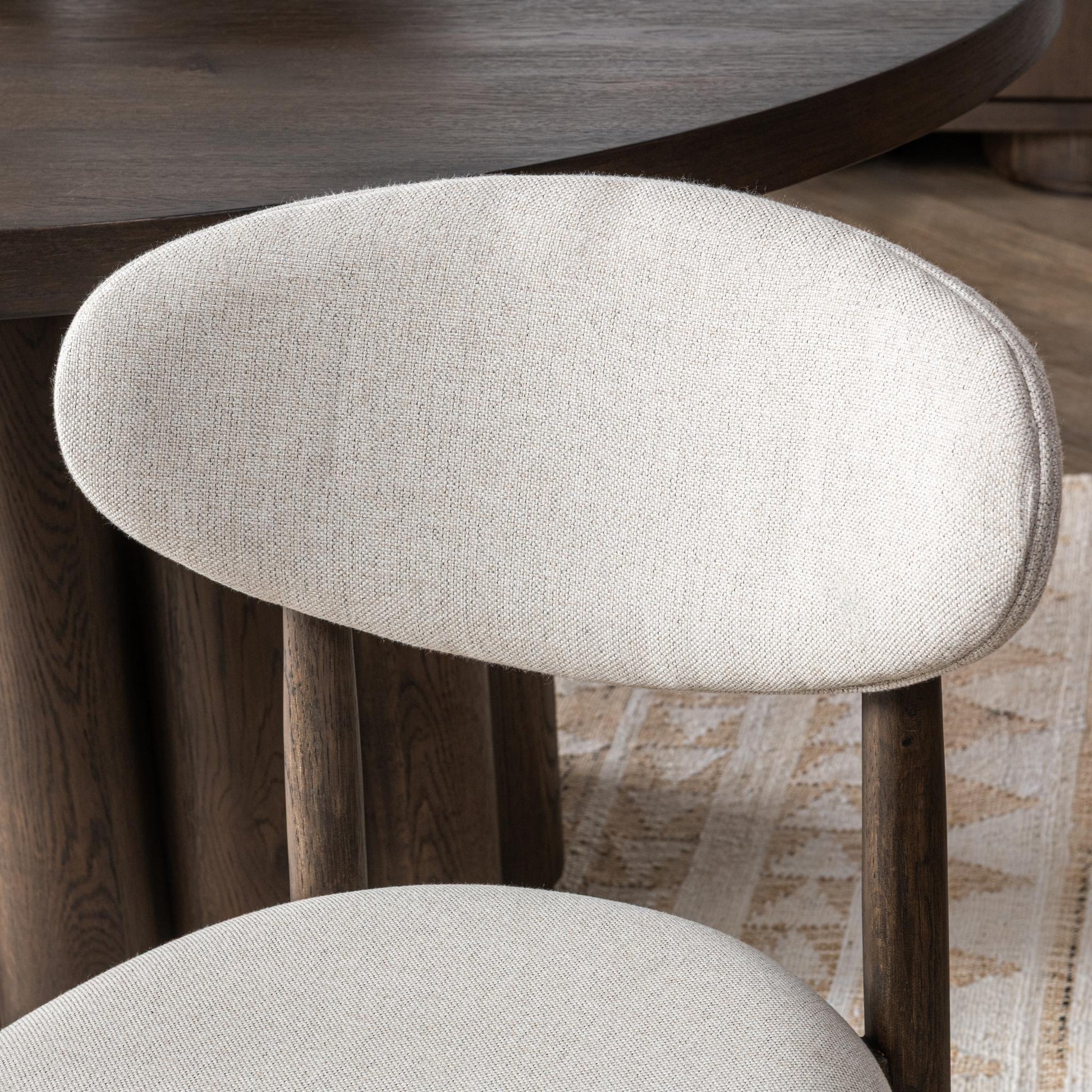 Tiber Dining Chair Set of 2 - Cream Washed