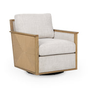 Norman Swivel Accent Chair - Almond Cocoa