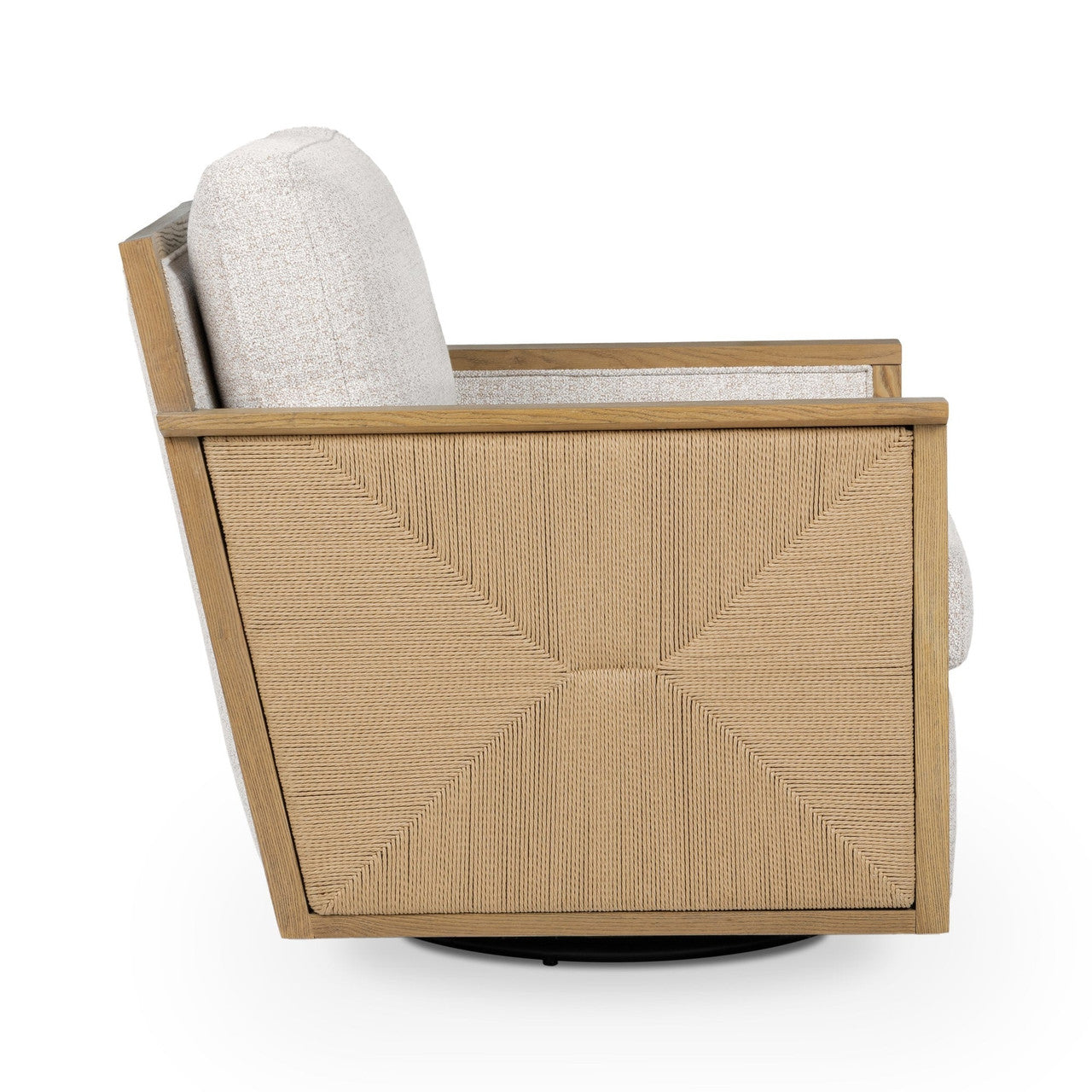 Norman Swivel Accent Chair - Almond Cocoa
